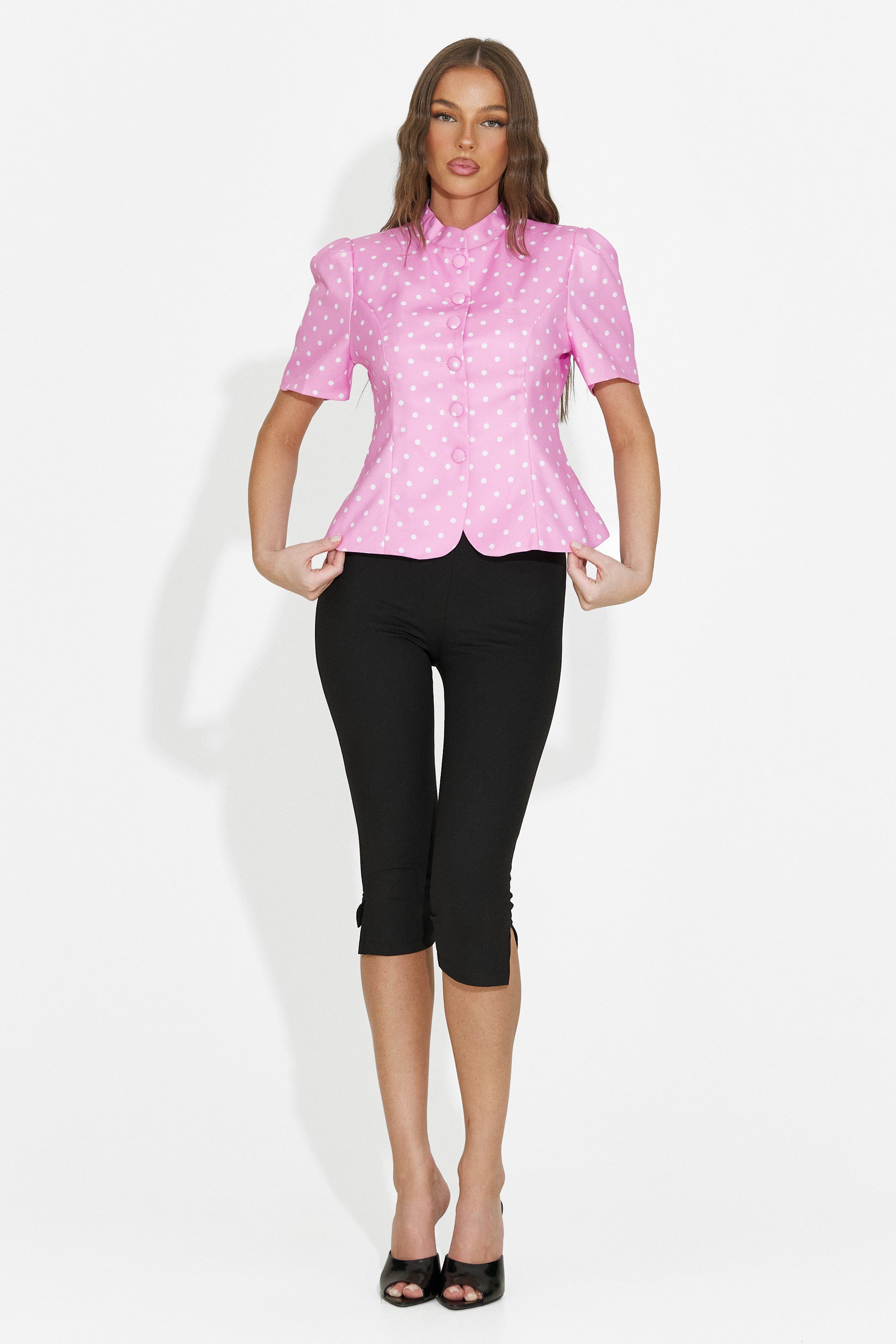 Elegant pink women's blazer Jaylena Bogas
