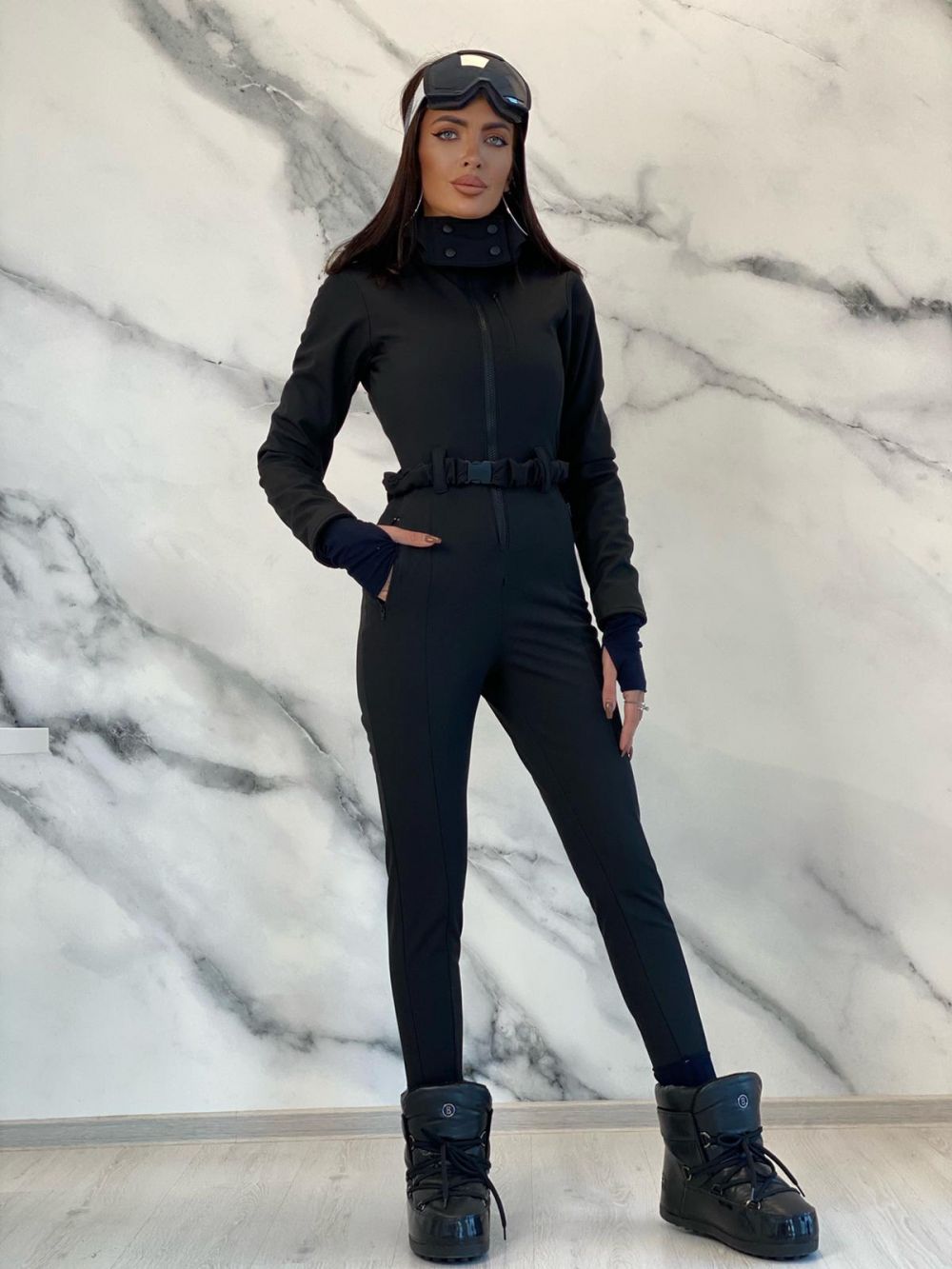 Bogas Damen-Skihose Anodys, casual, schwarz