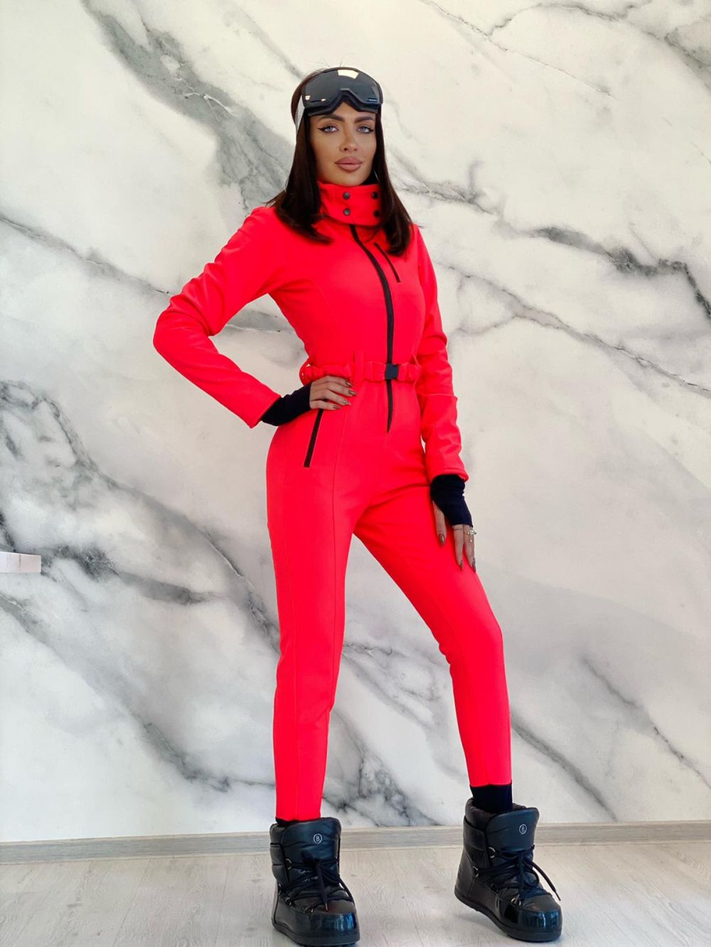 Combinaison de ski décontractée orange Anodys Bogas