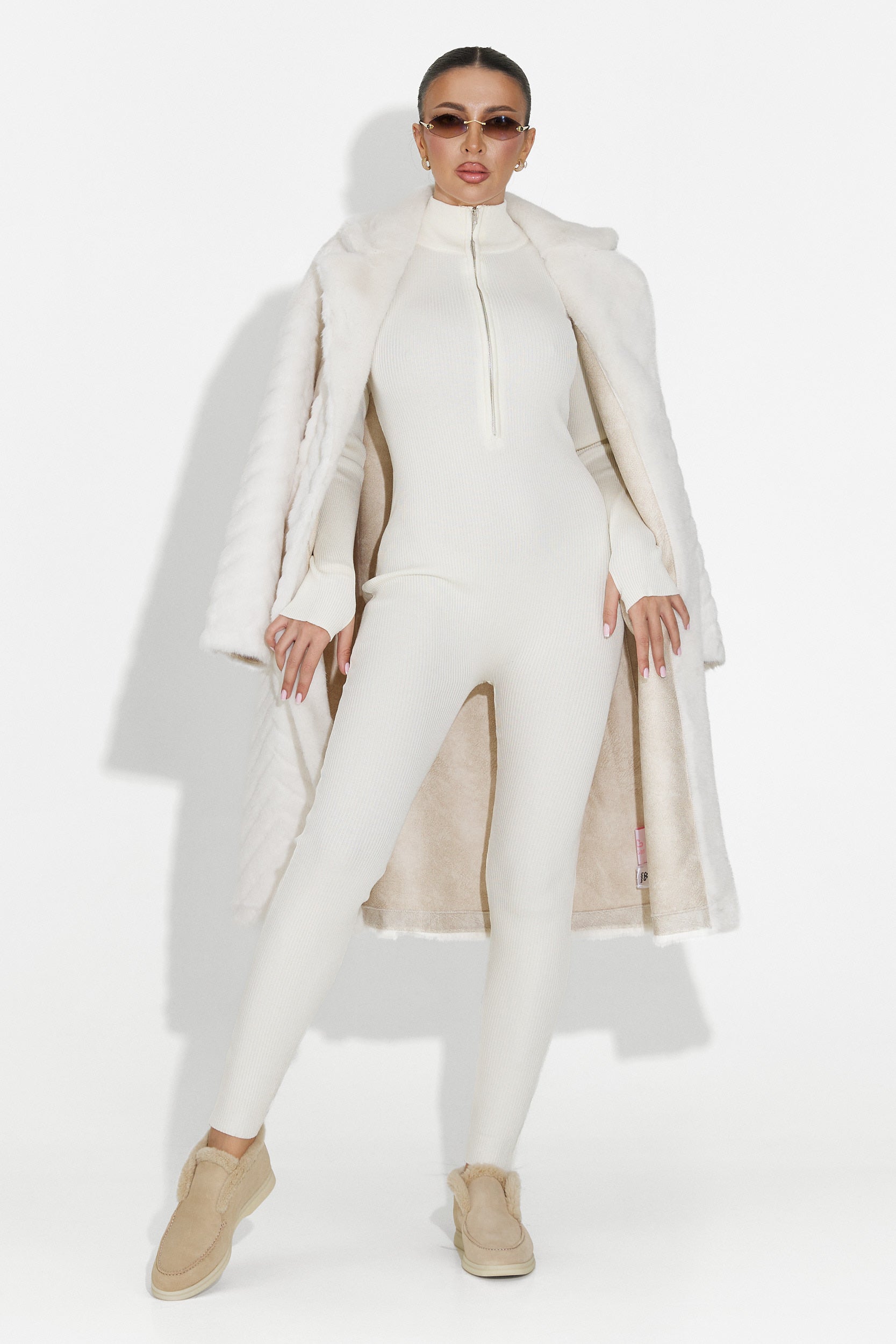 Tuta Casual Beige da Donna di Elivra Bogas