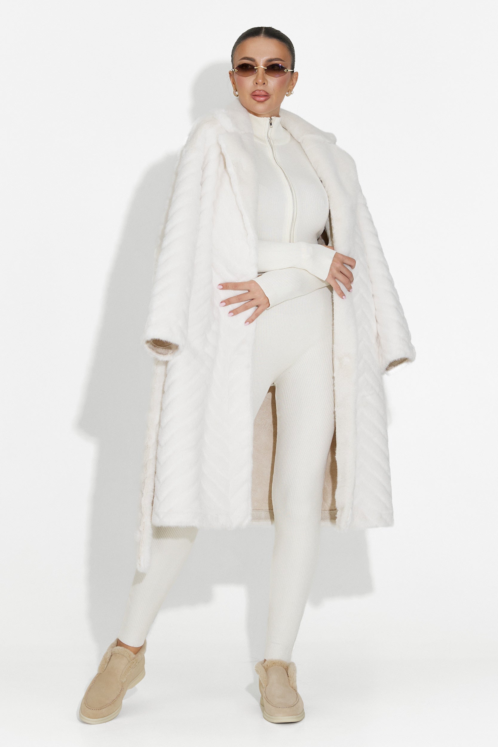 Beige casual damoverall Elivra Bogas