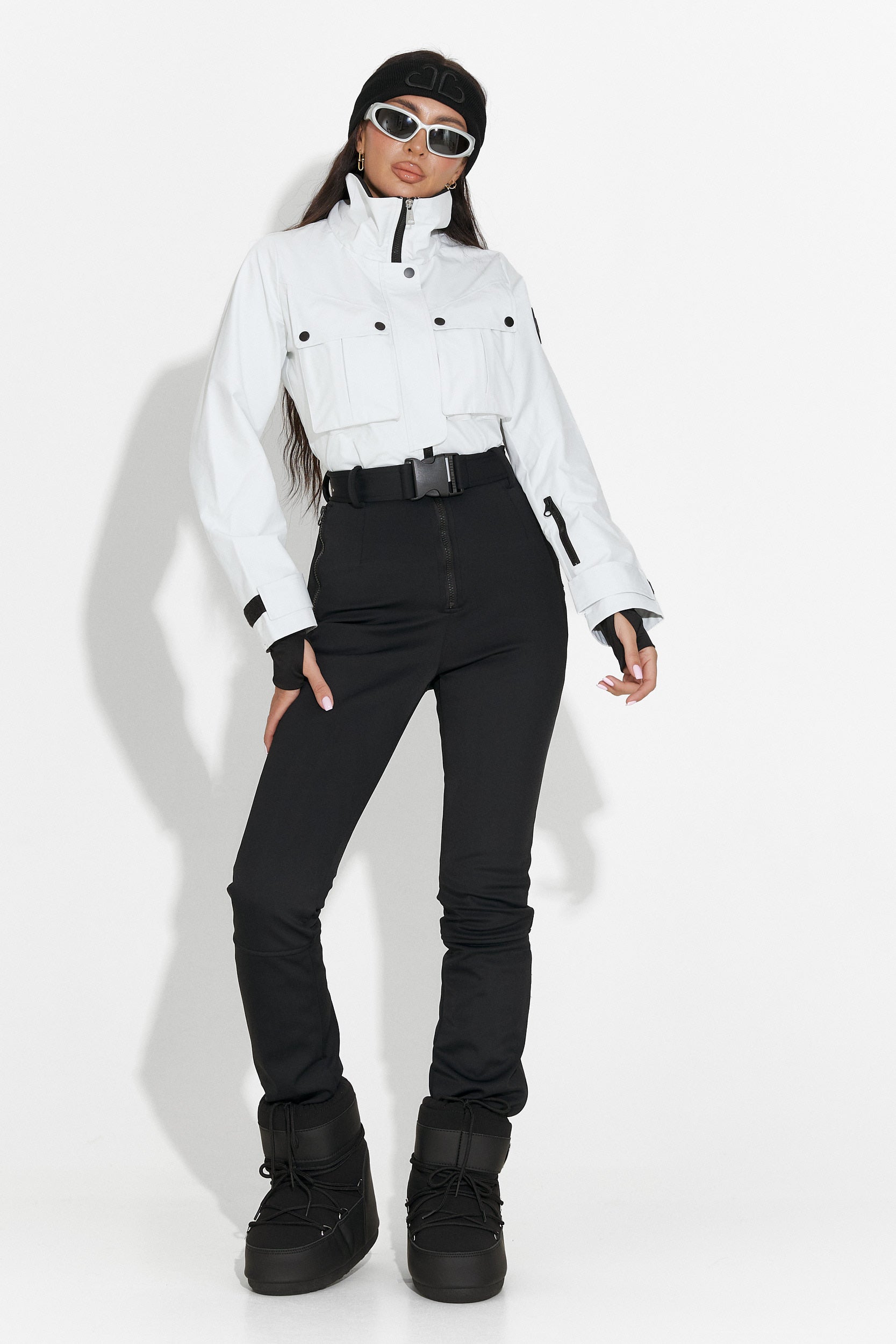 Casual black and white ski jumpsuit Glorise Bogas