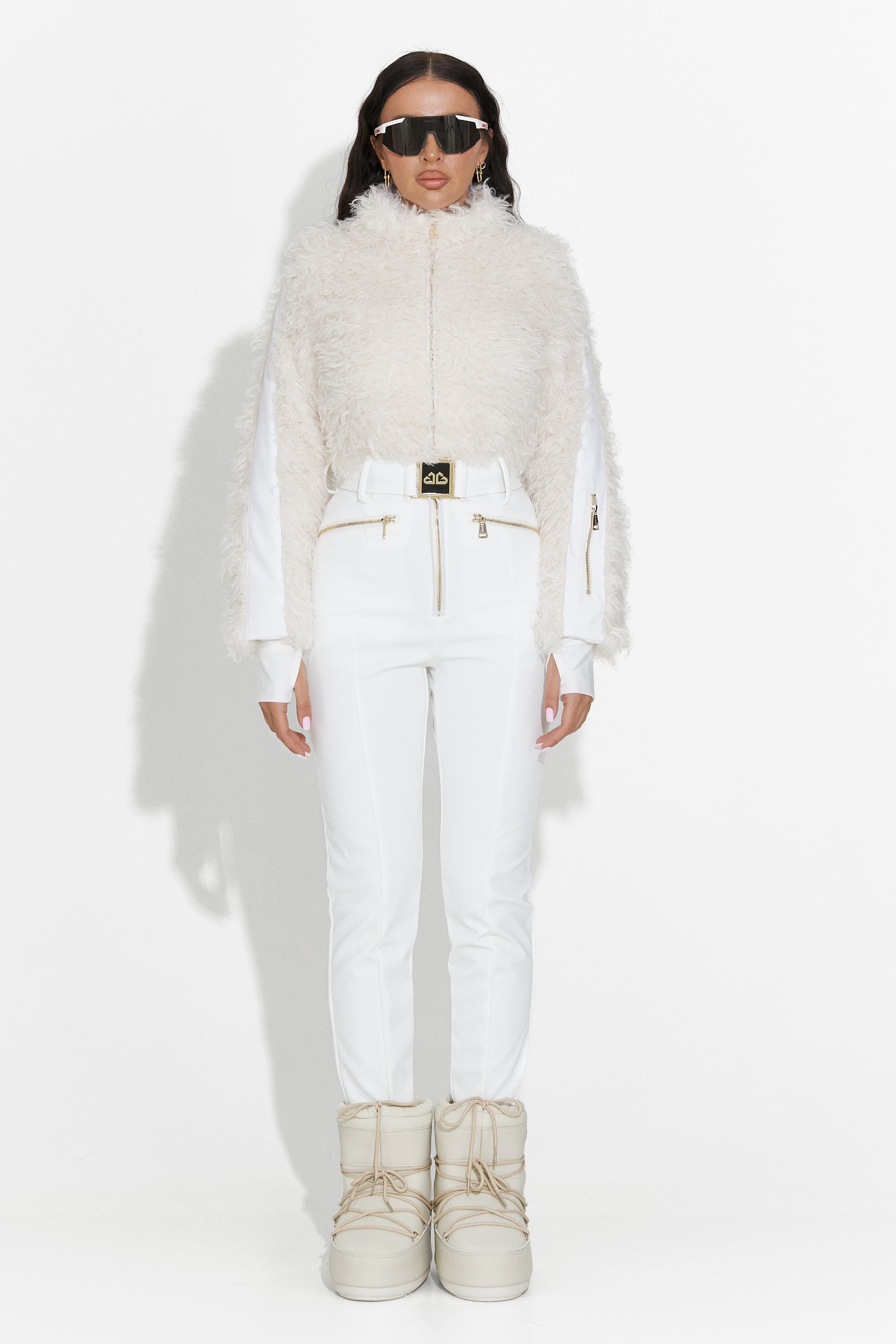 Combinaison de Ski Blanche Décontractée d'Alycia Bogas