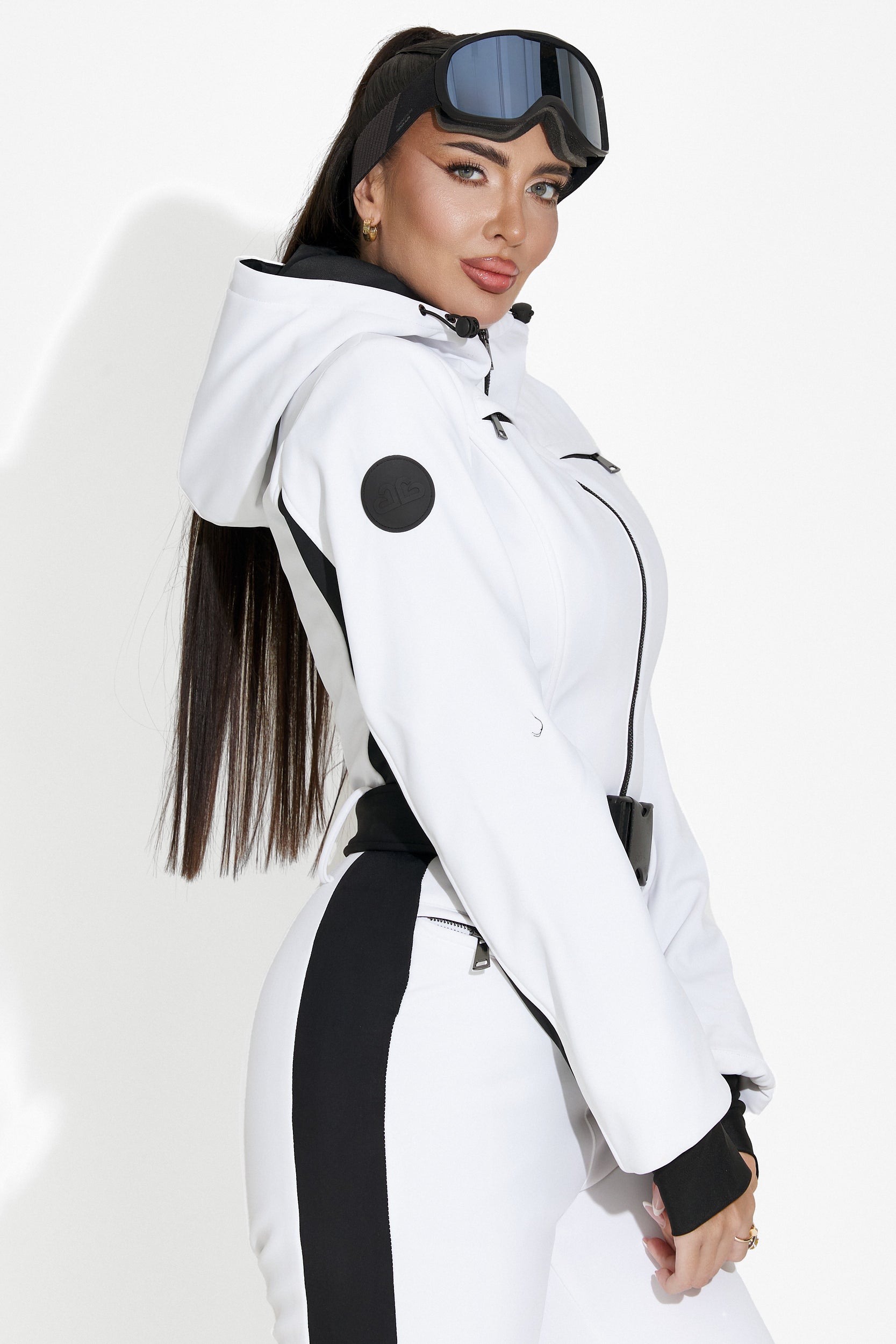 Casual white ski jumpsuit Yrech Bogas