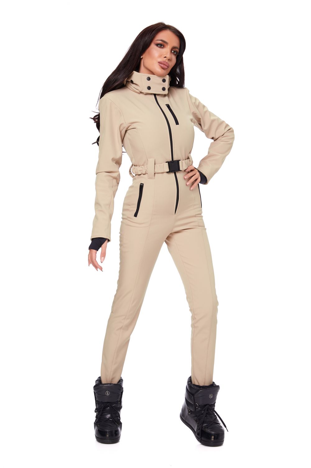 Tuta da sci casual beige Anodys Bogas