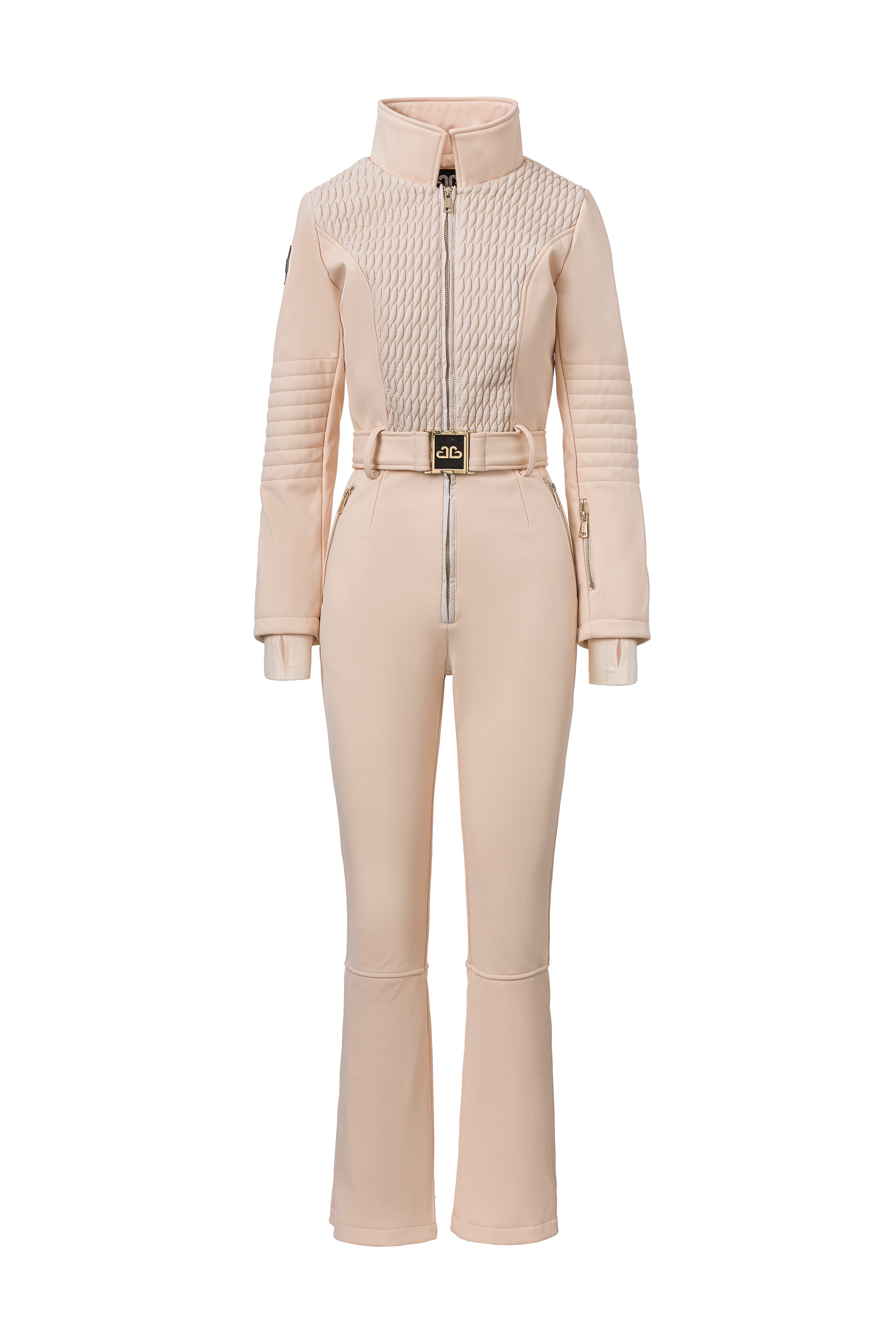 Beige casual ski jumpsuit Jorena Bogas