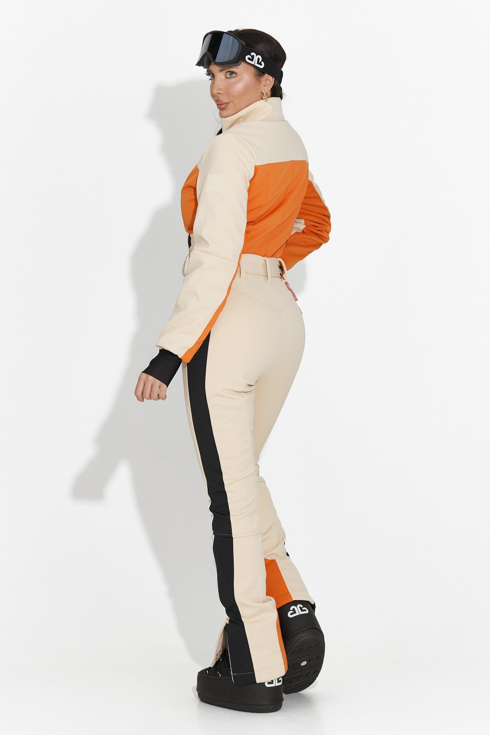 Σαλοπέτα σκι κάζουαλ μπεζ Vernoa Bogas