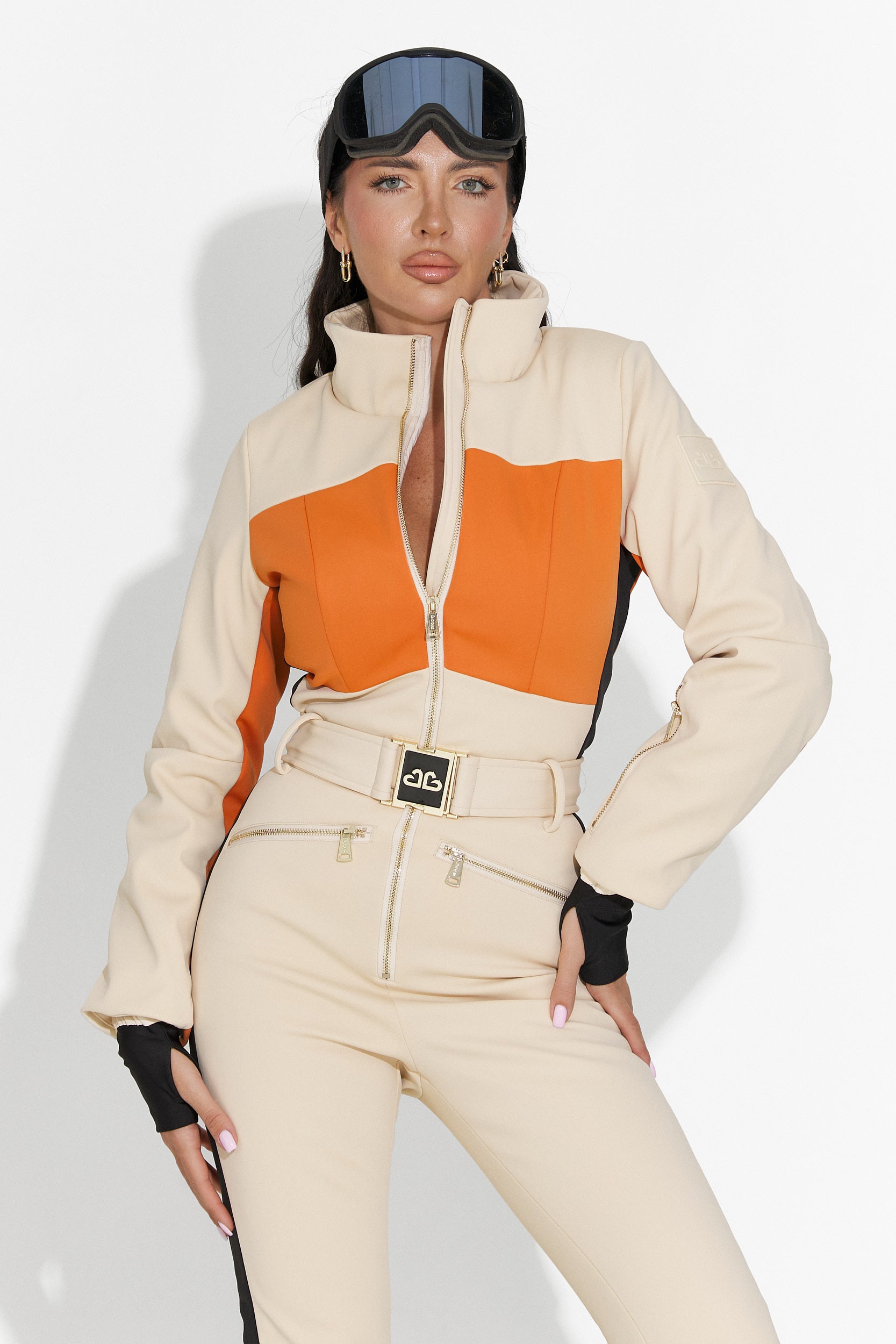 Σαλοπέτα σκι κάζουαλ μπεζ Vernoa Bogas