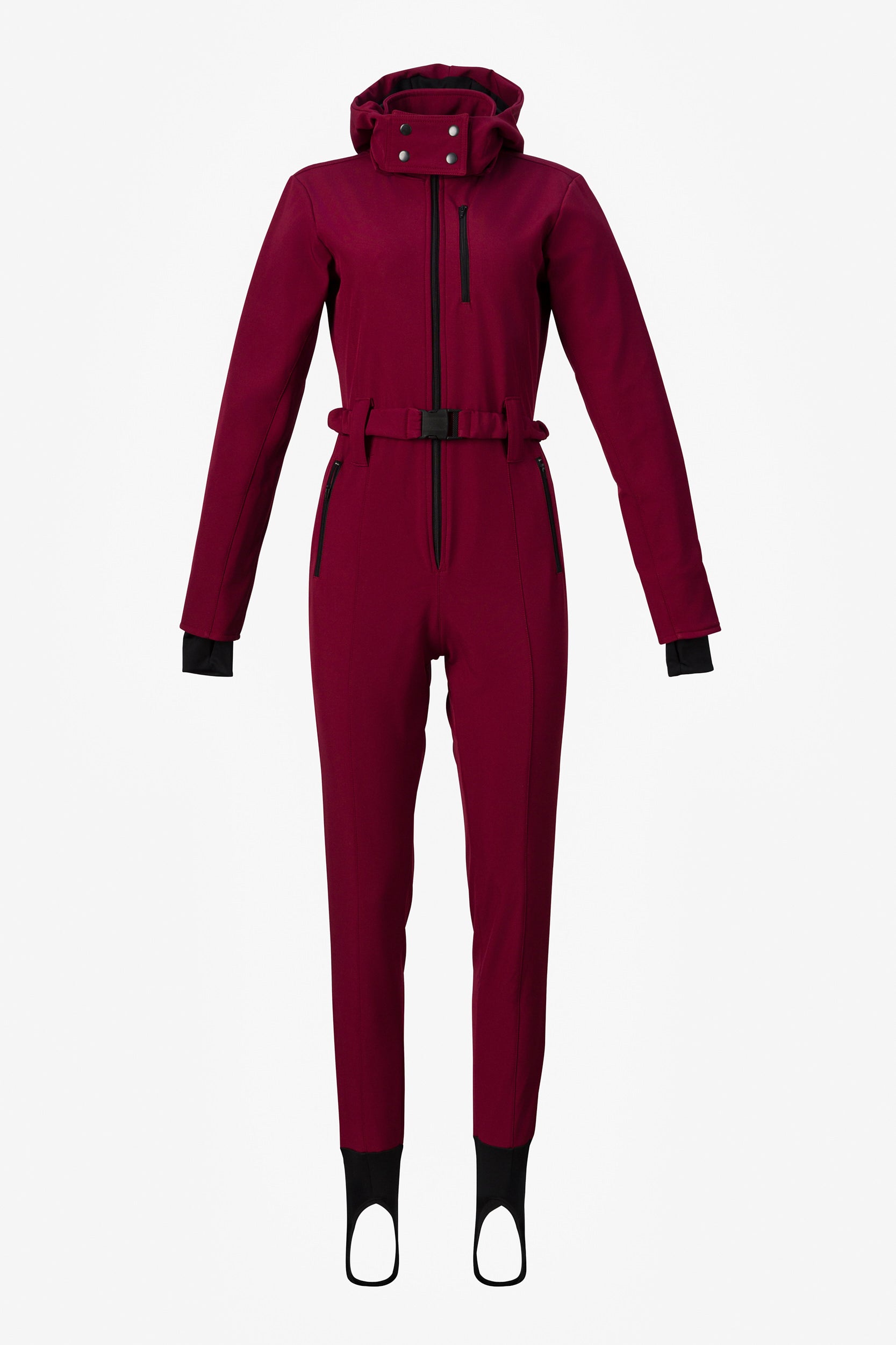 Casual burgundy ski jumpsuit Anodys Bogas