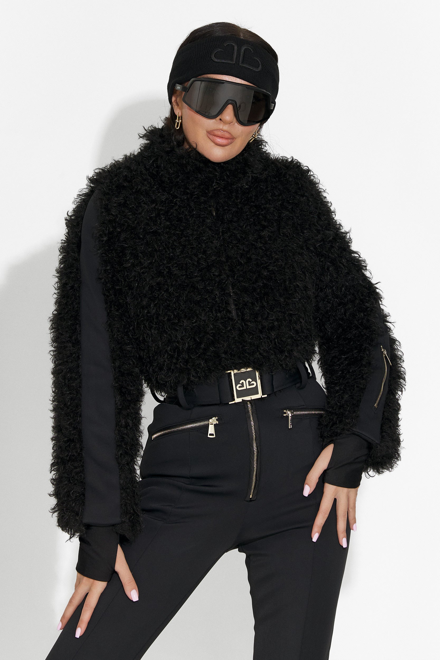 Black casual ski jumpsuit Alycia Bogas