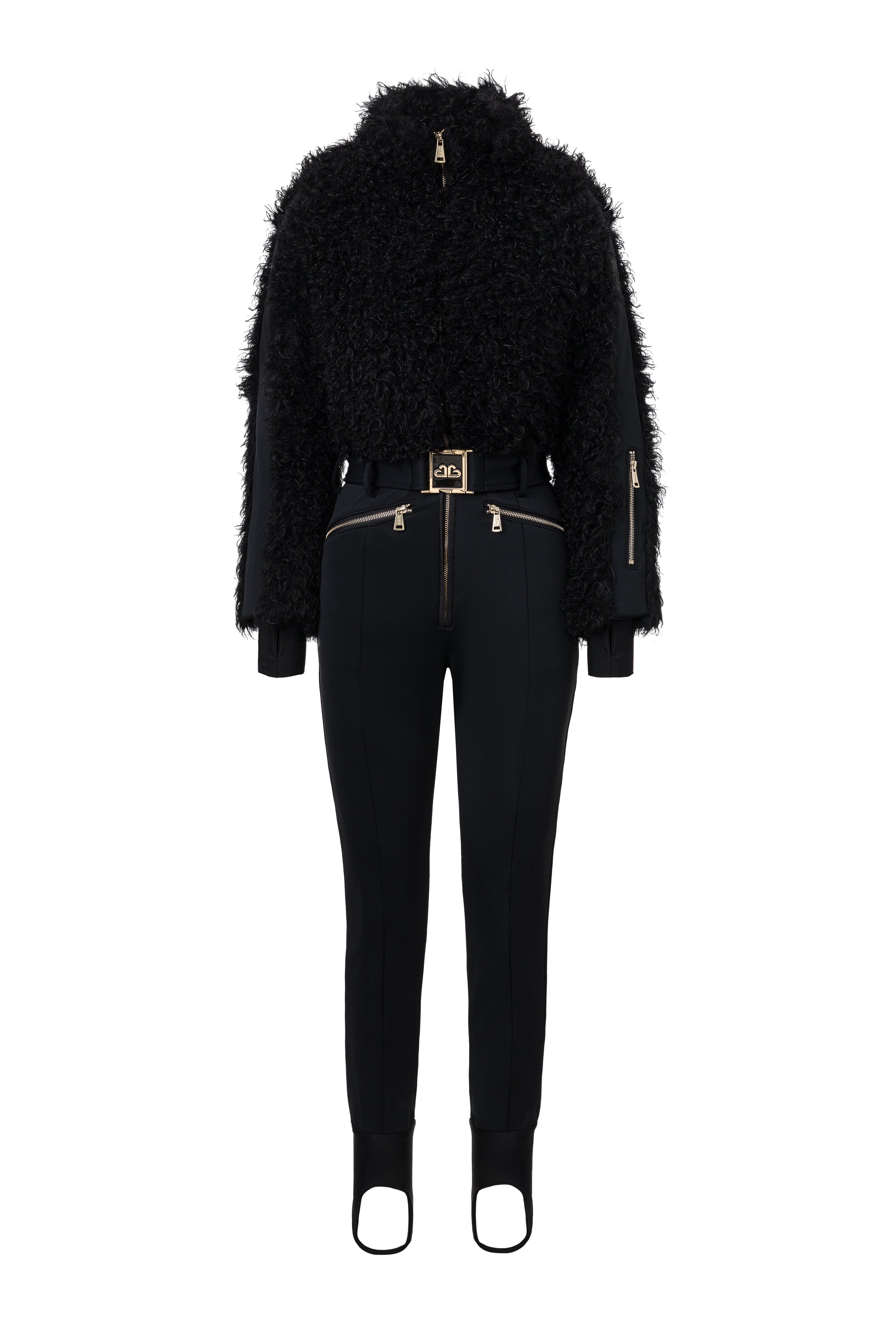 Black casual ski jumpsuit Alycia Bogas