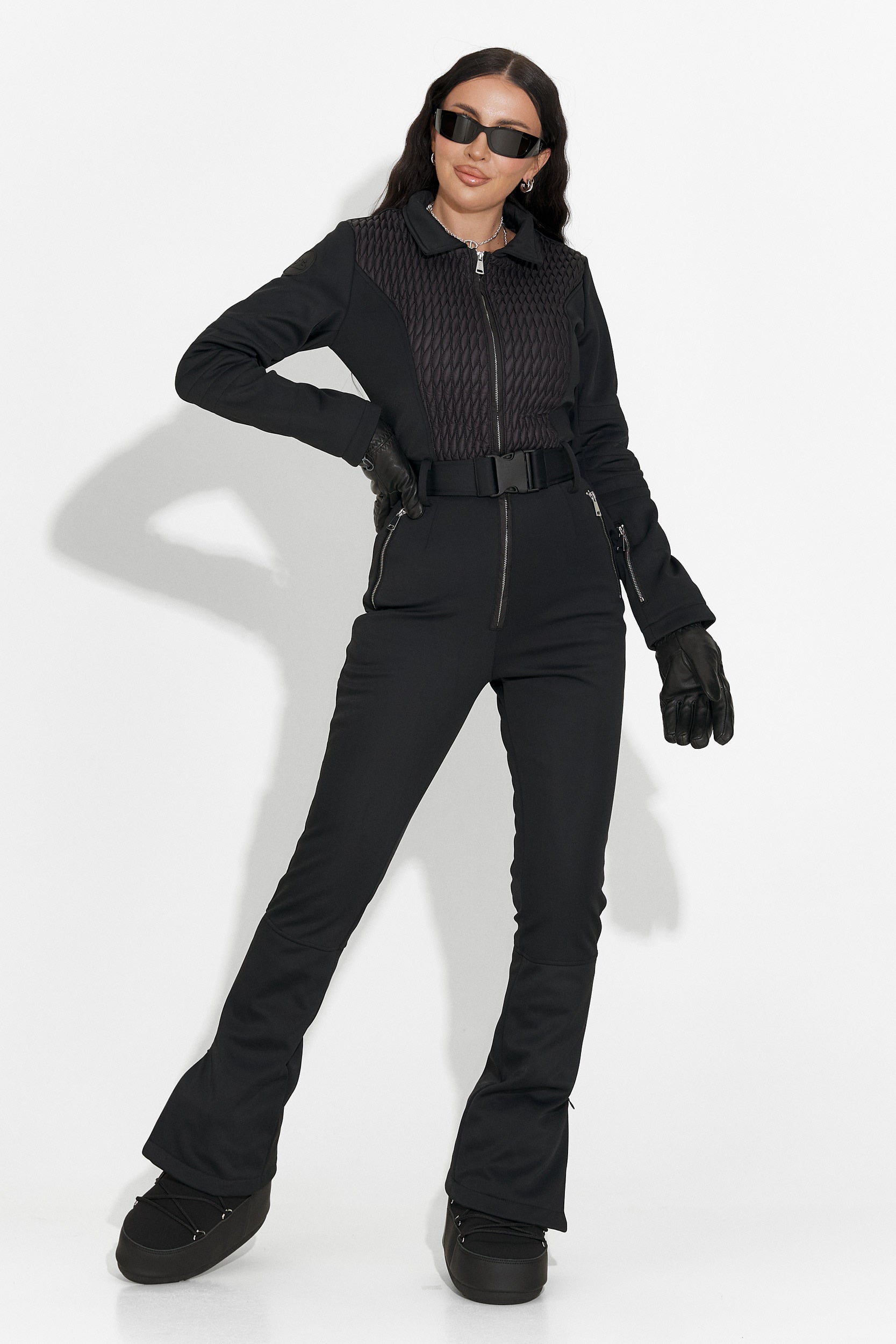 Combinaison de Ski Décontractée Noire de Jorena Bogas