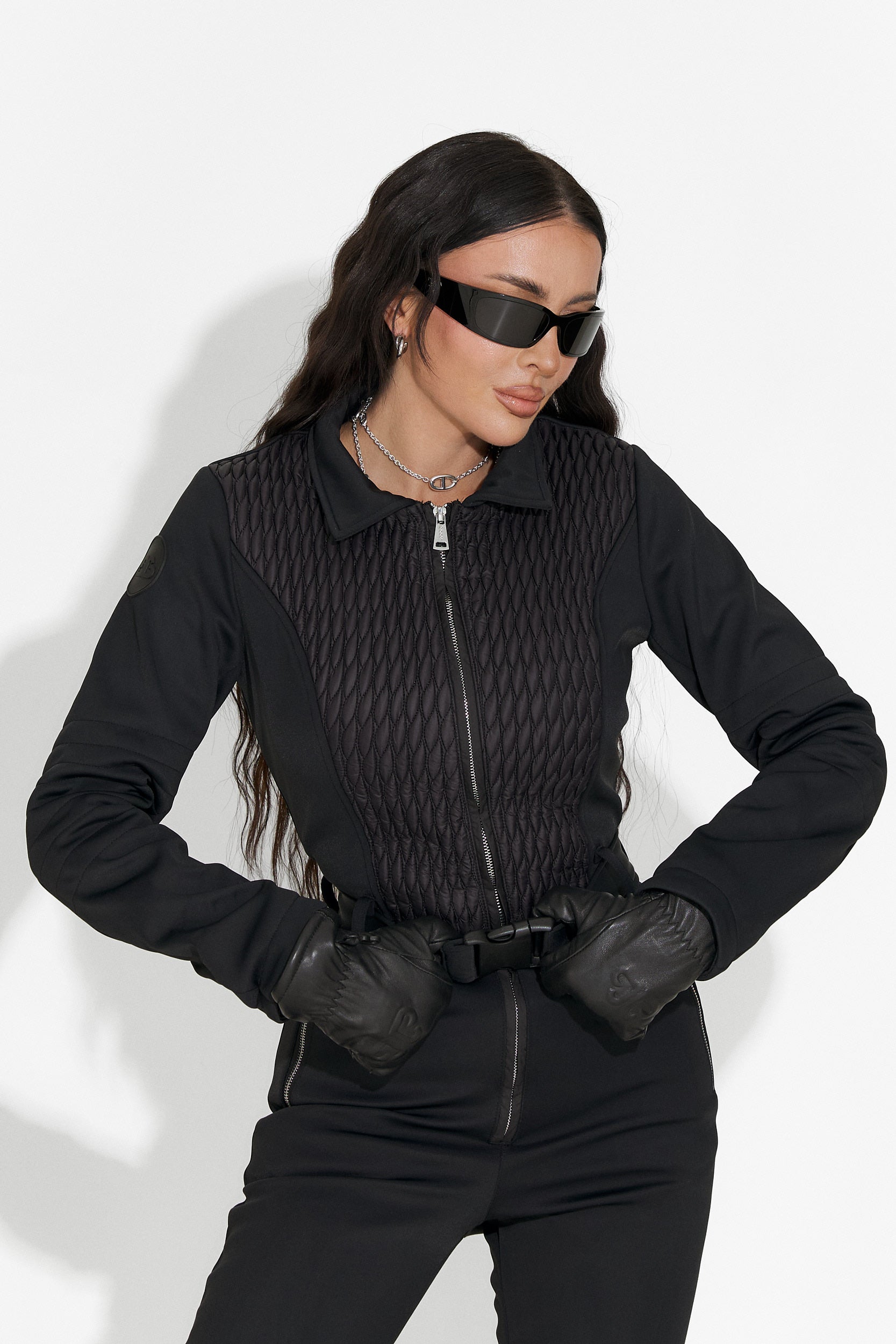 Combinaison de Ski Décontractée Noire de Jorena Bogas