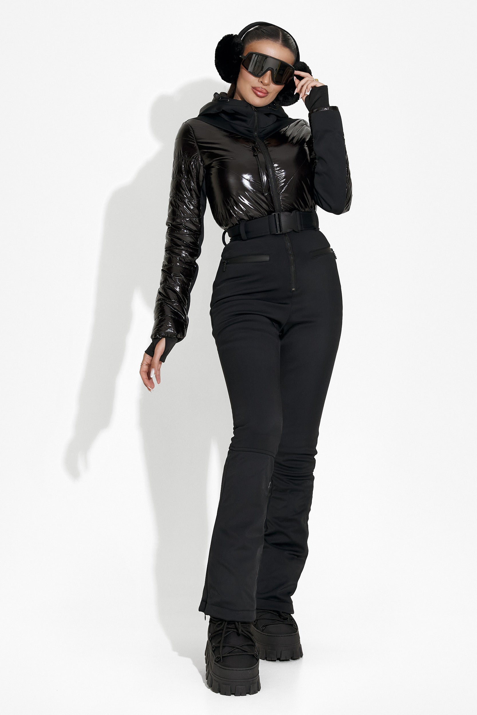 Tuta da Sci Casual Nera di Livana Bogas