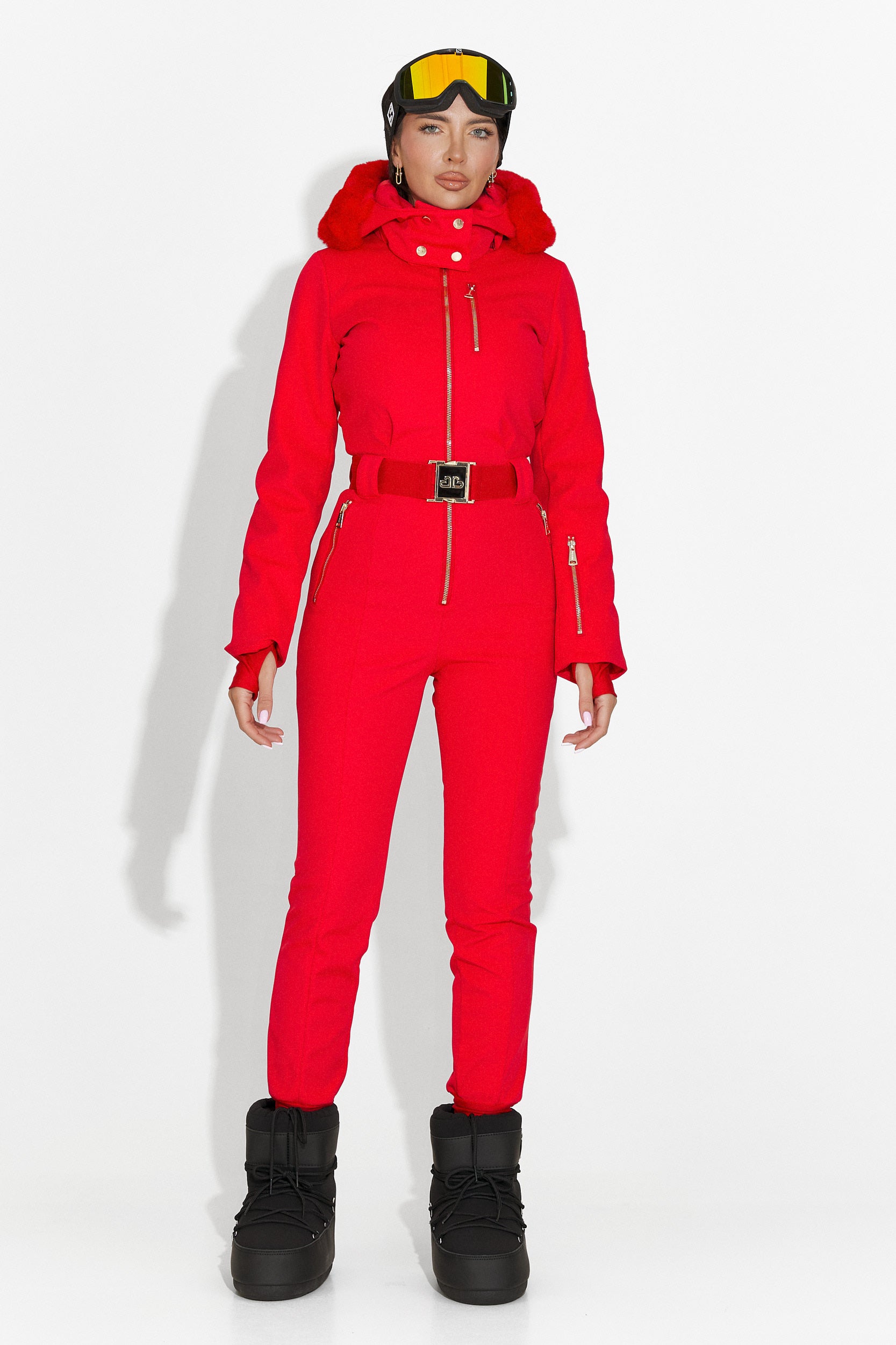 Tuta da Sci Rossa Casual di Frosina Bogas