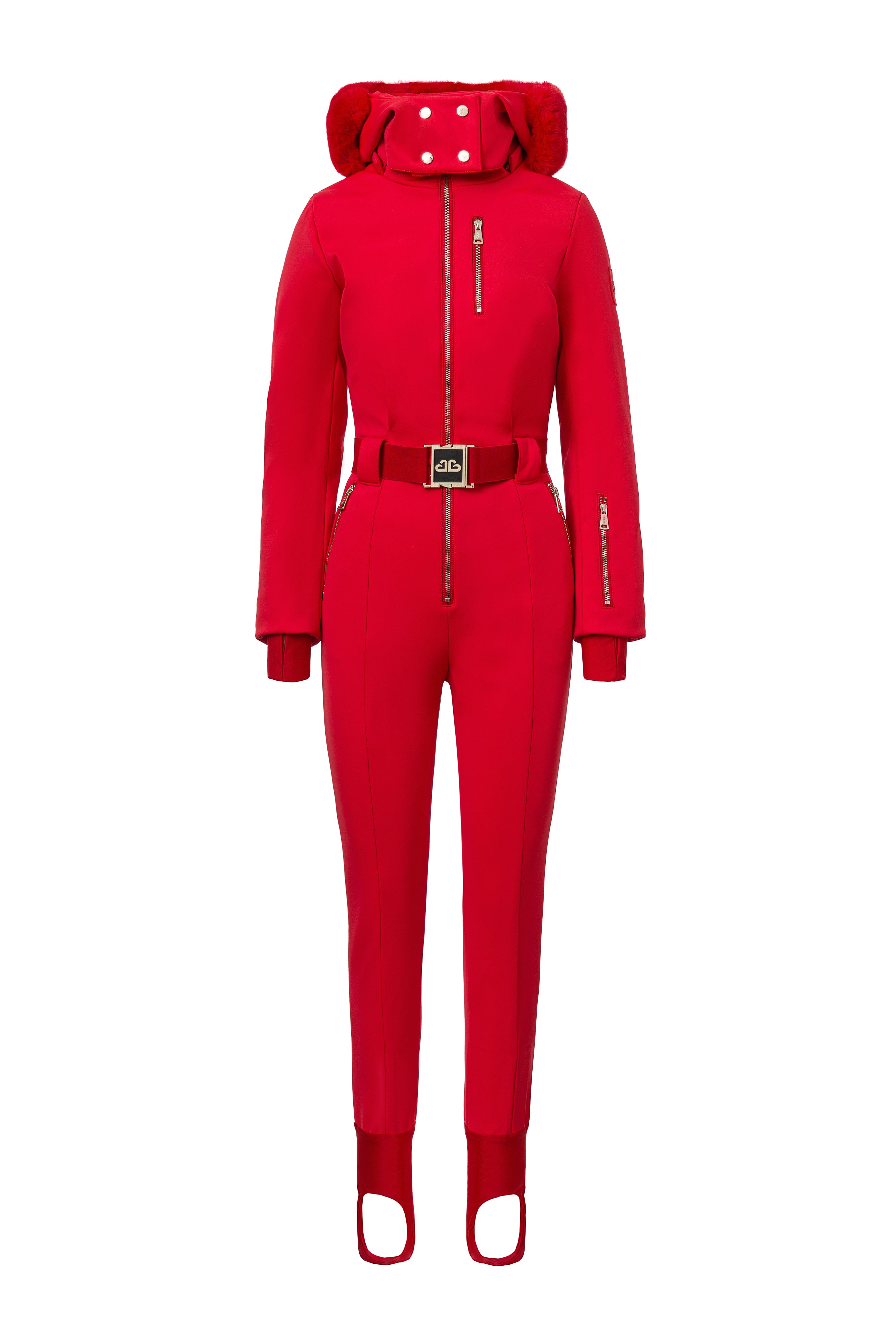 Casual red ski jumpsuit Frosina Bogas