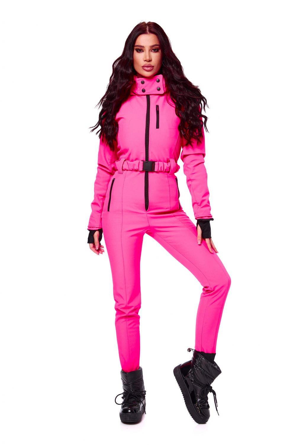 Casual pink ski jumpsuit Anodys Bogas