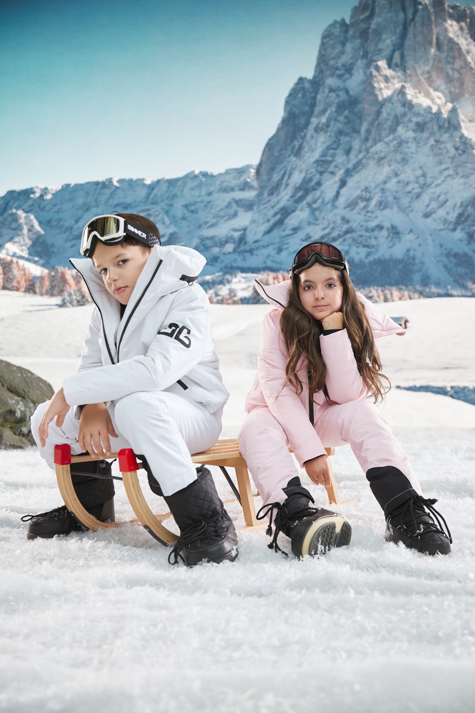 Pink Abenia Bogas Ski Overalls for Kids
