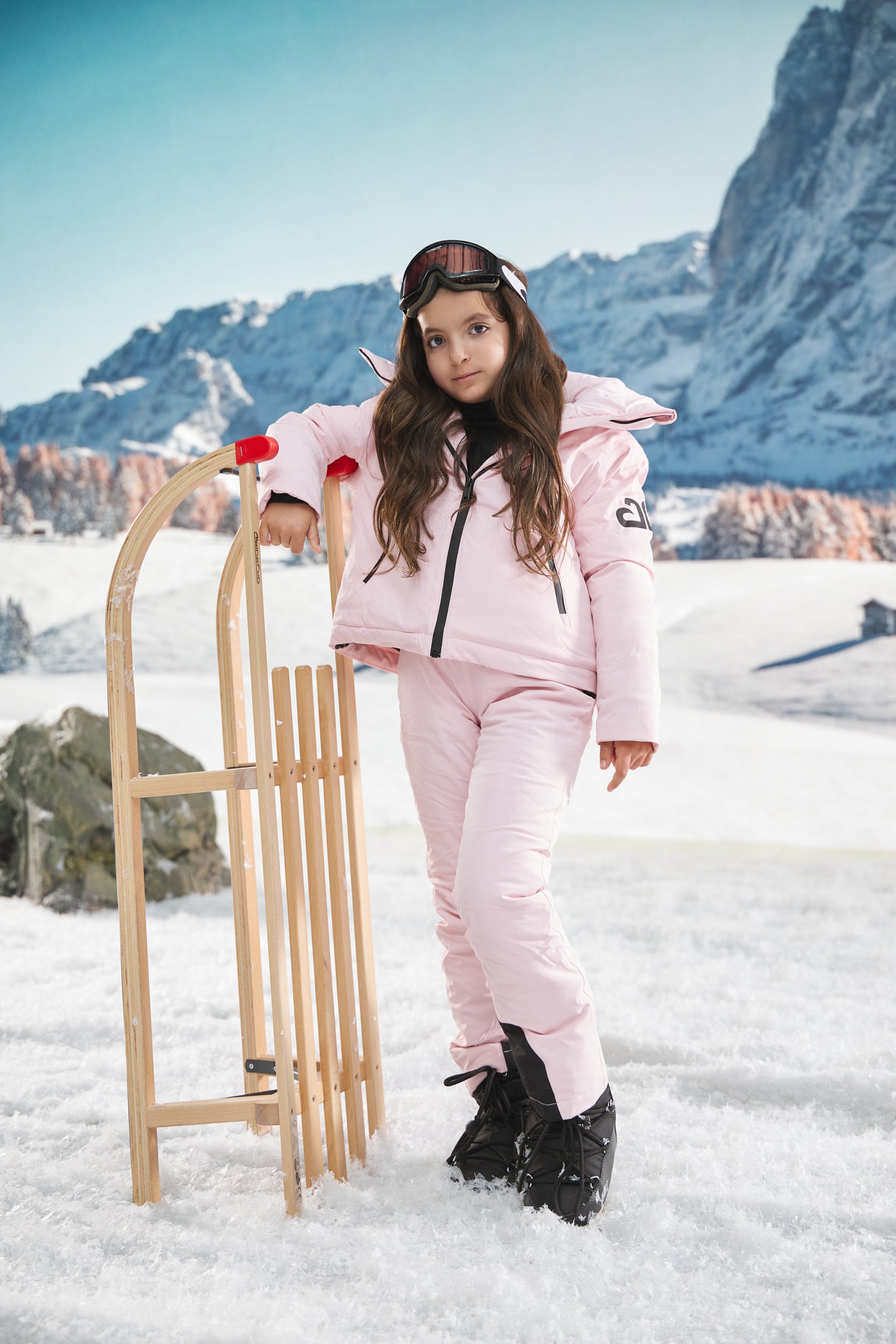 Pink Abenia Bogas Ski Overalls for Kids