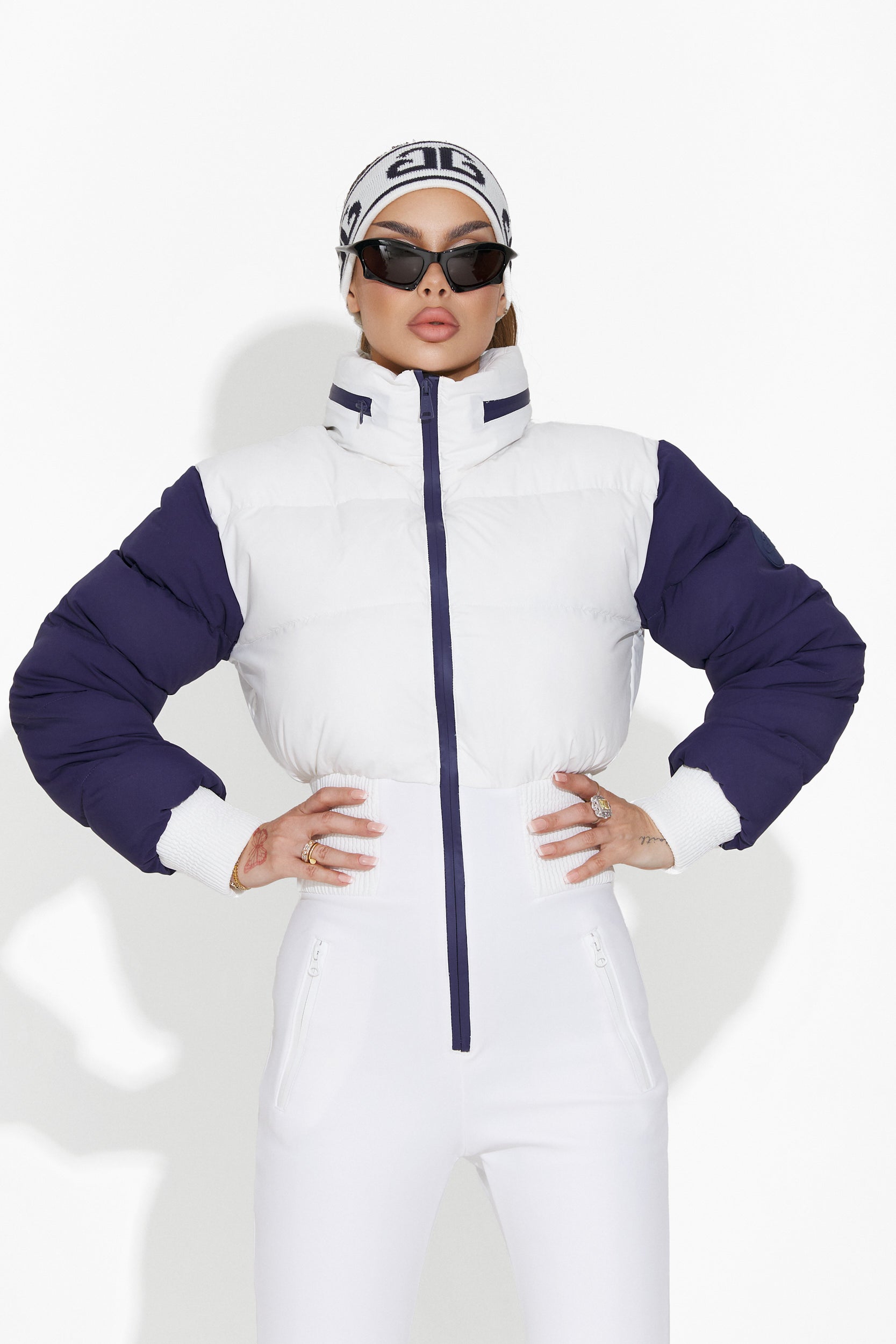Bobye Bogas White Women's Ski Jumpsuit