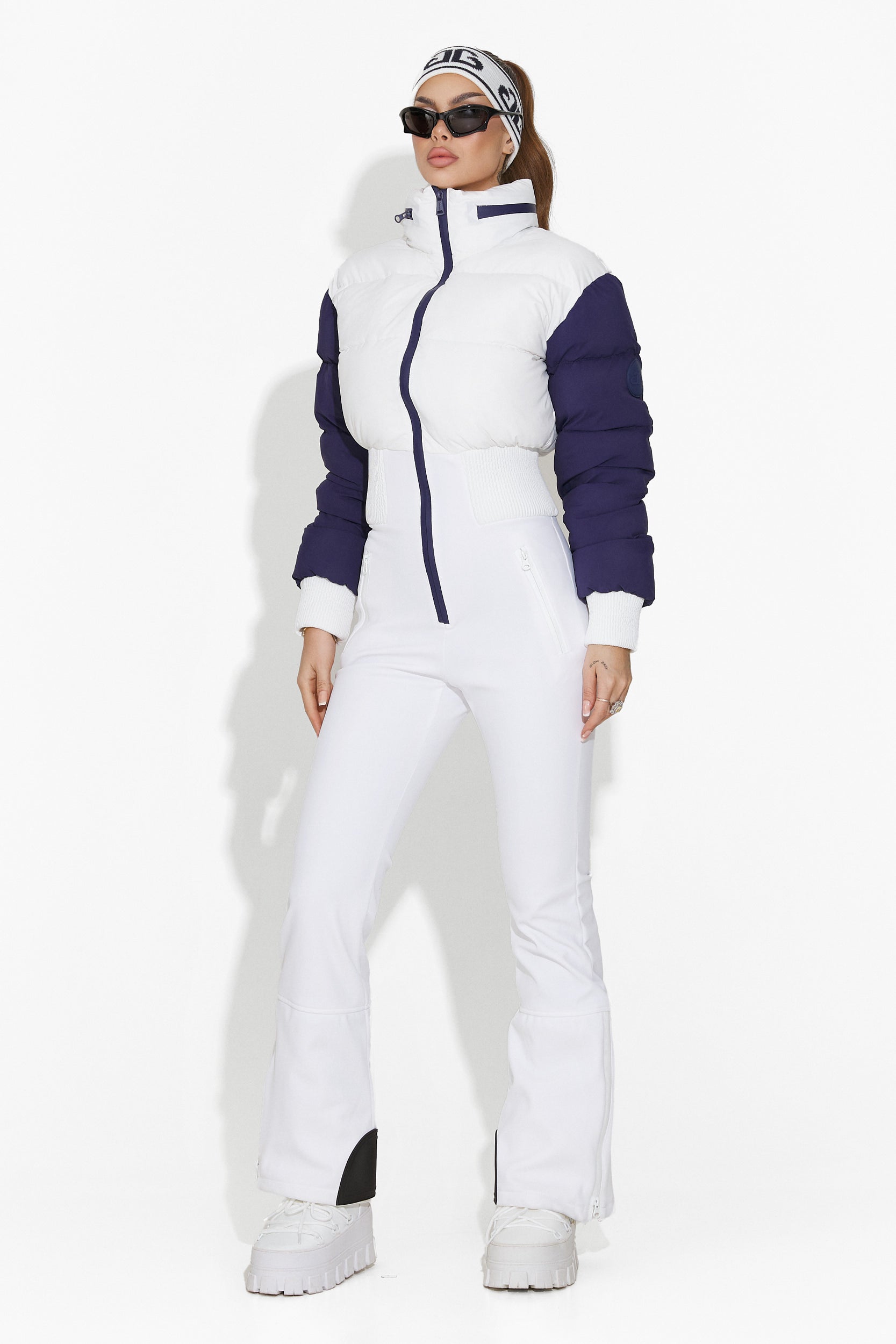 Bobye Bogas White Women's Ski Jumpsuit