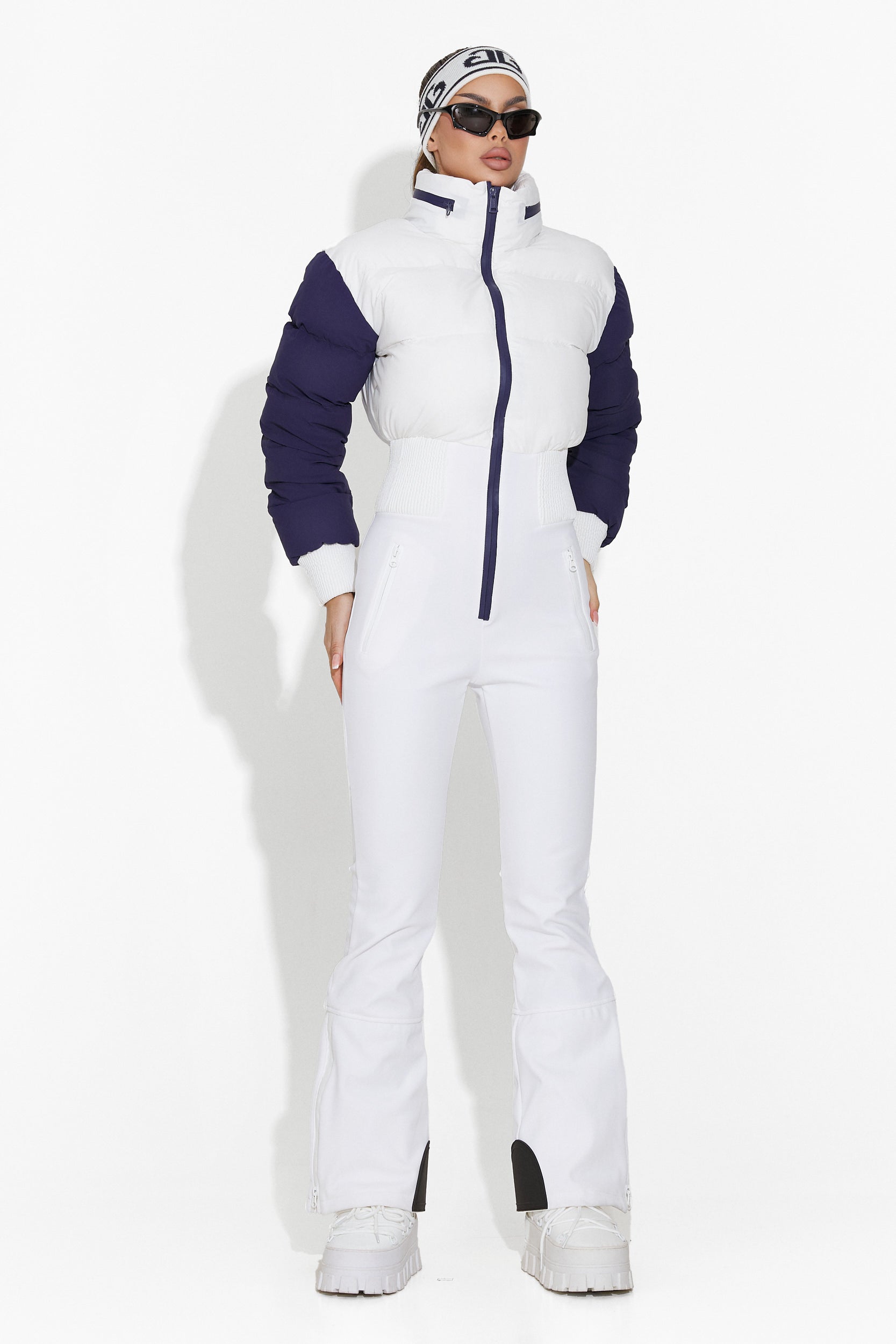 Bobye Bogas White Women's Ski Jumpsuit