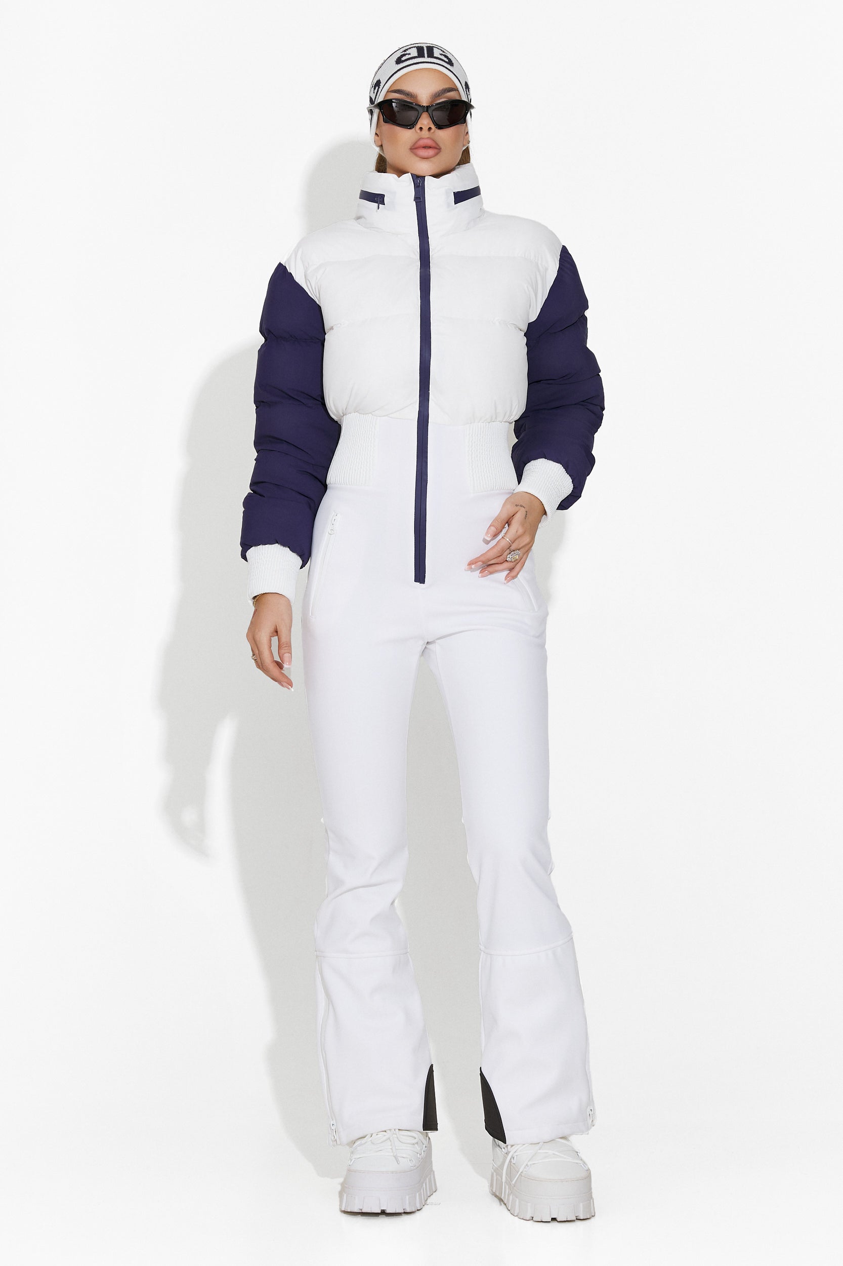 Bobye Bogas White Women's Ski Jumpsuit