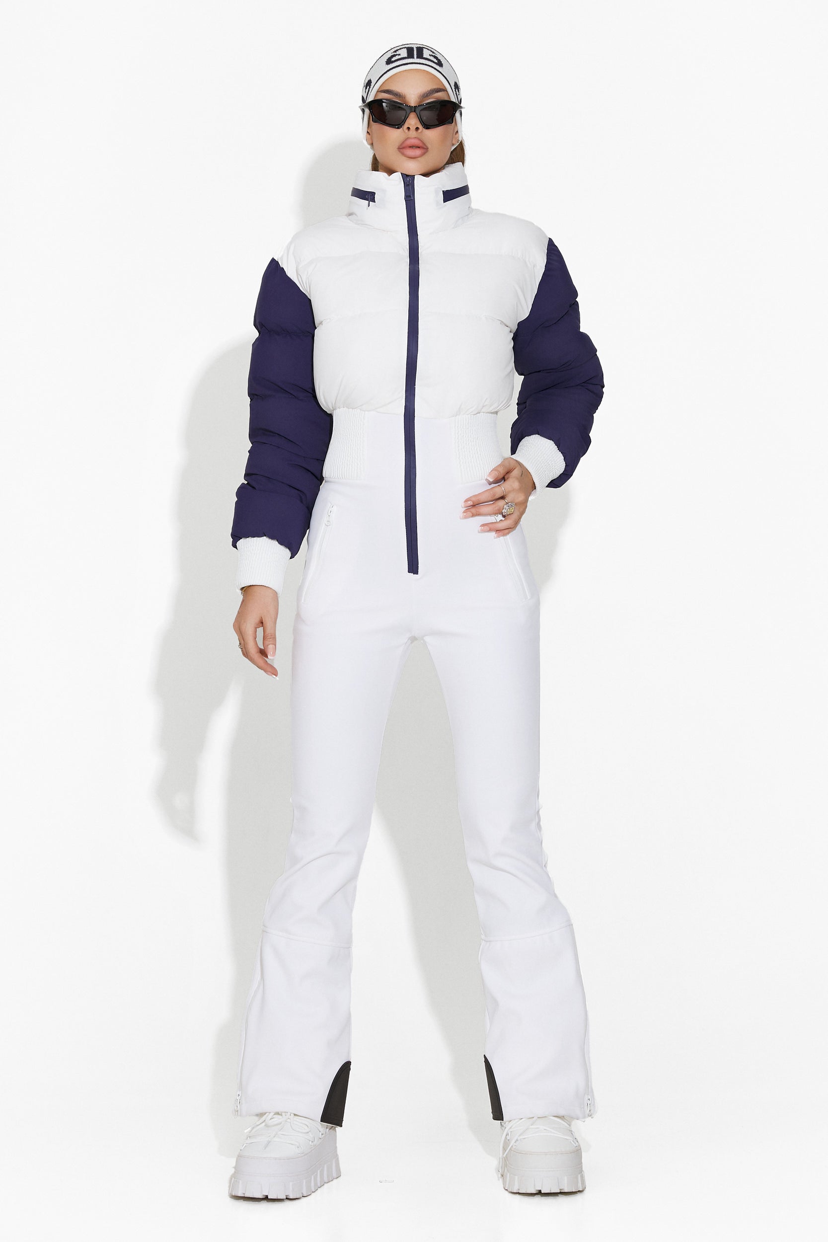 Bobye Bogas White Women's Ski Jumpsuit