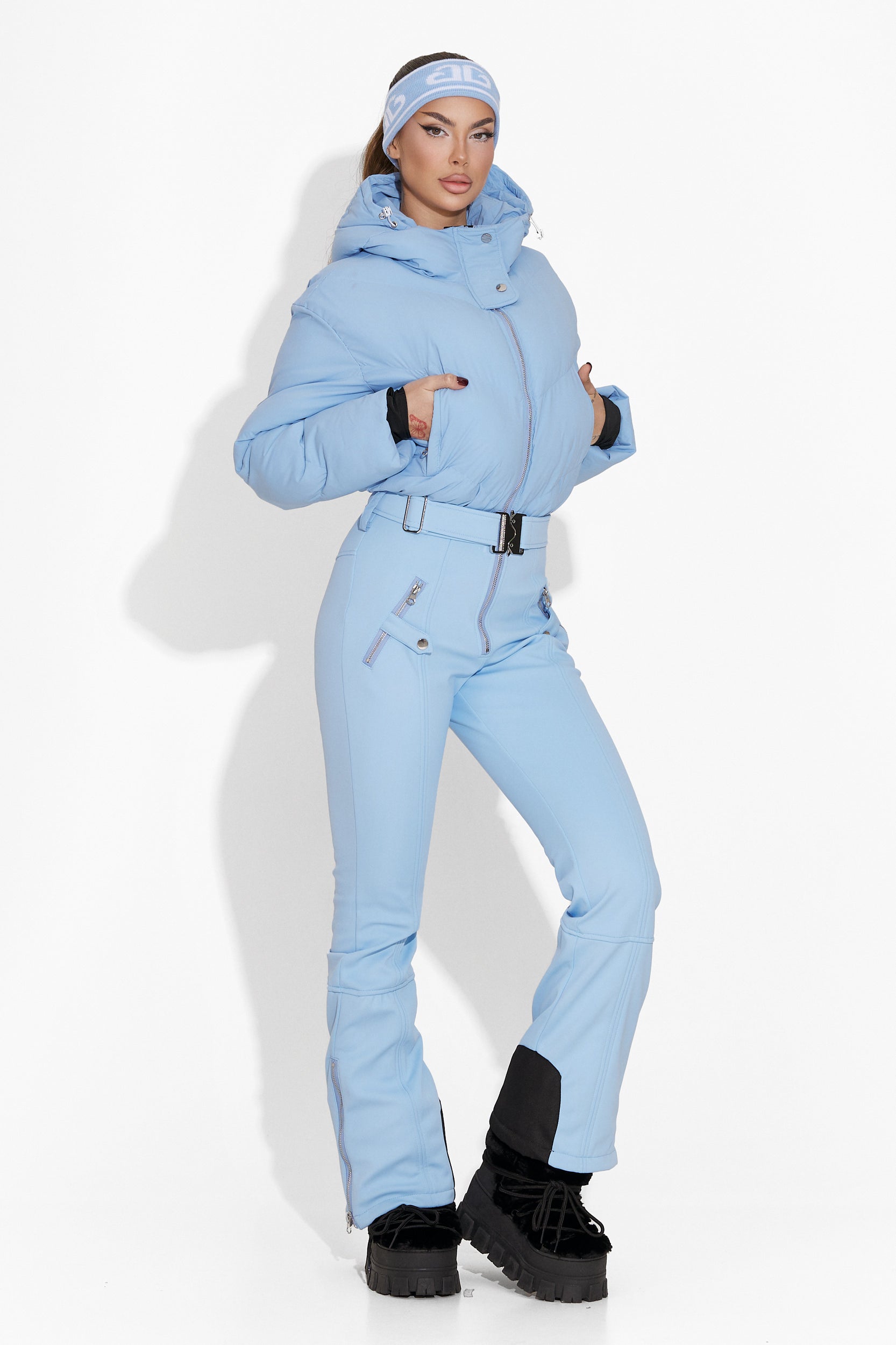 Vibranty Bogas Women's Blue Ski Jumpsuit