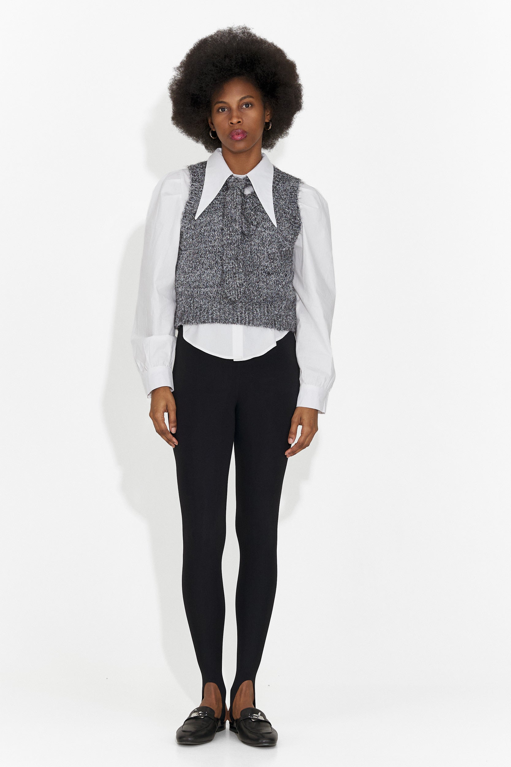 Set 3 Teile Hemd + Weste + graue Krawatte Izaura Bogas