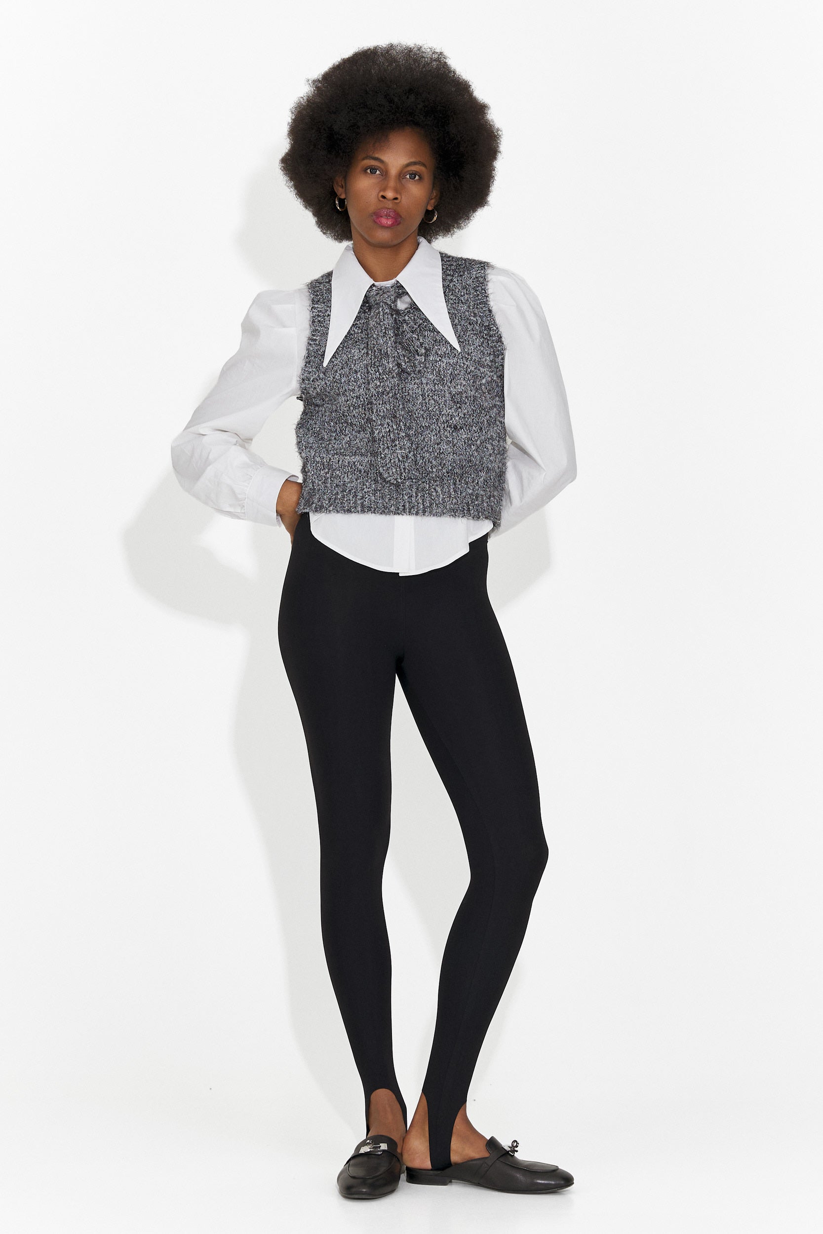 Set 3 Teile Hemd + Weste + graue Krawatte Izaura Bogas