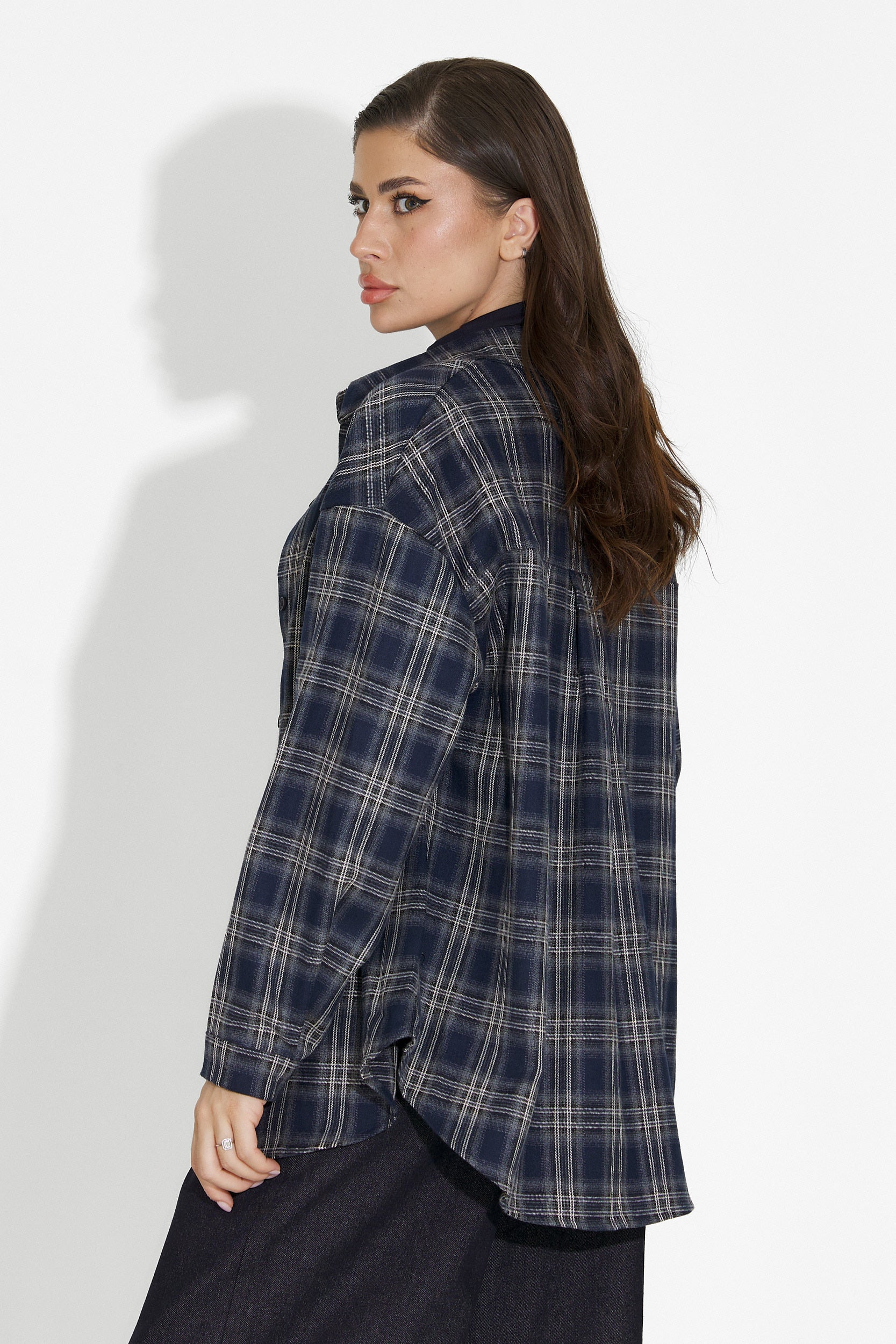 Set dam blus + linne mörkblå Arlete Bogas