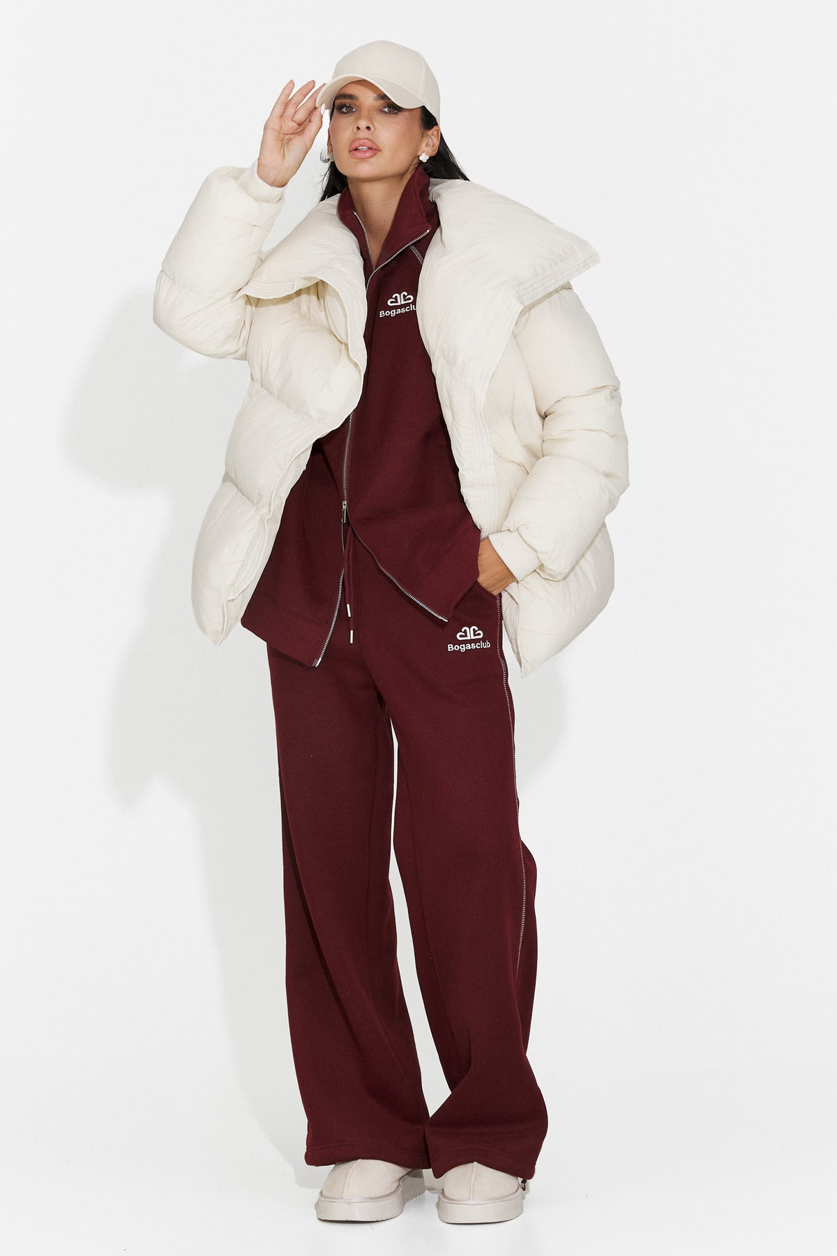 Trening casual Burgundy Brisioena Bogas