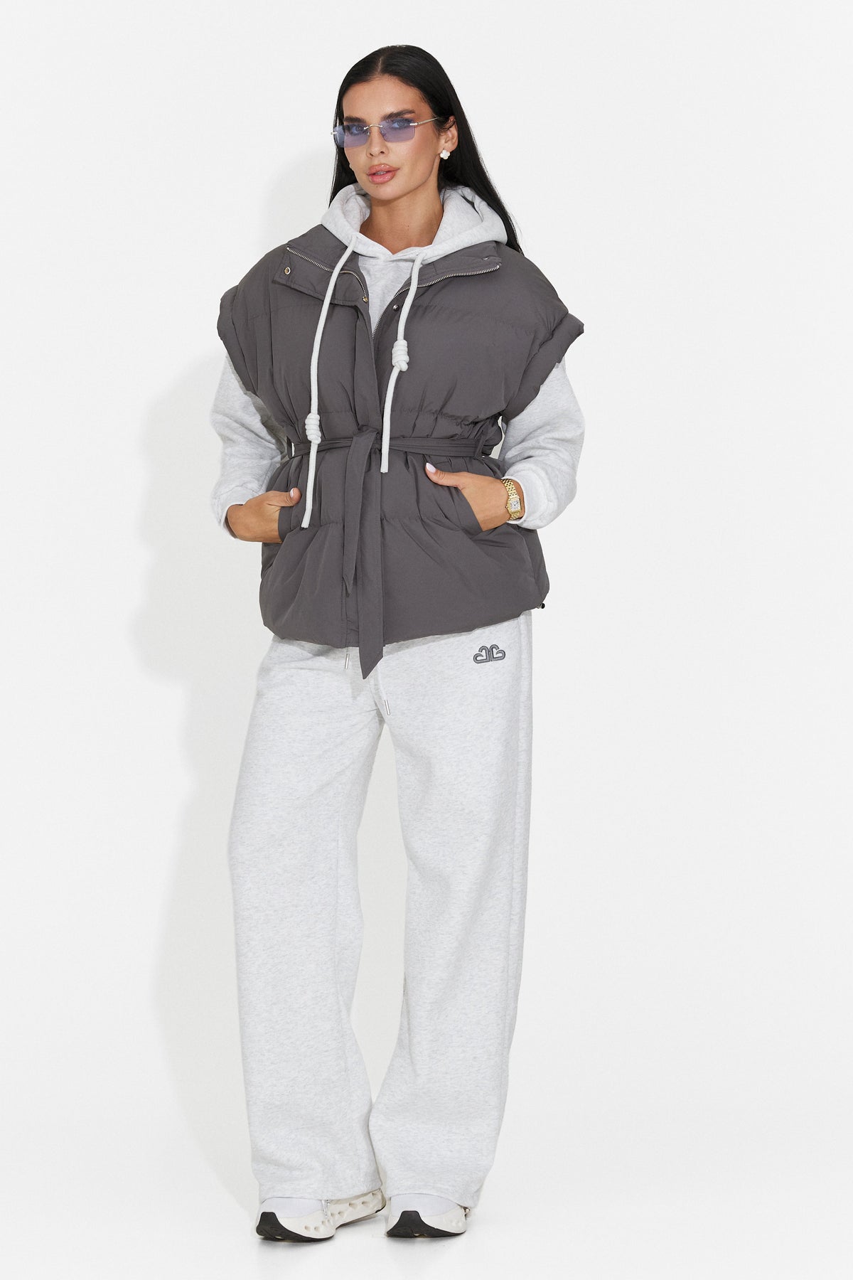 Trening casual gri Braclaela Bogas
