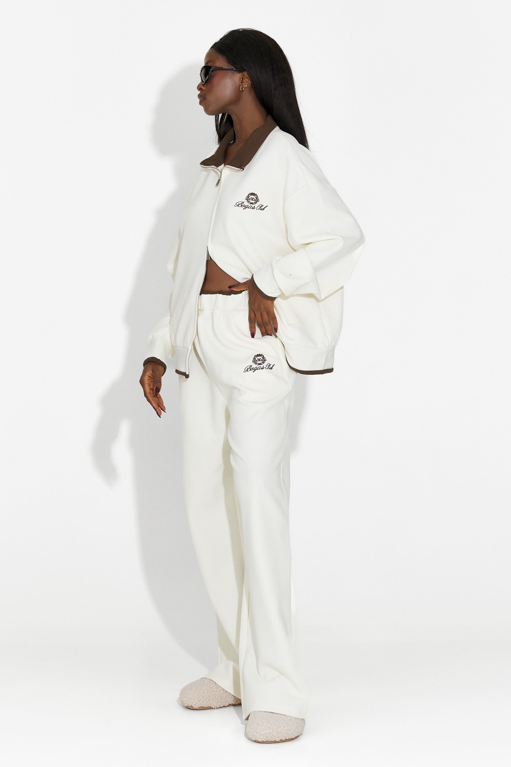 Dres damski casual beżowy Lysara Bogas