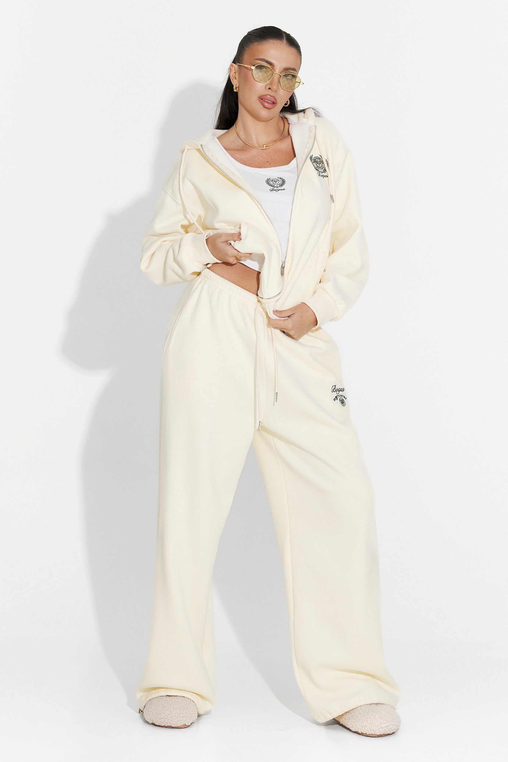 Kalira Bogas Tenue d'Entraînement Décontractée Jaune pour Femme