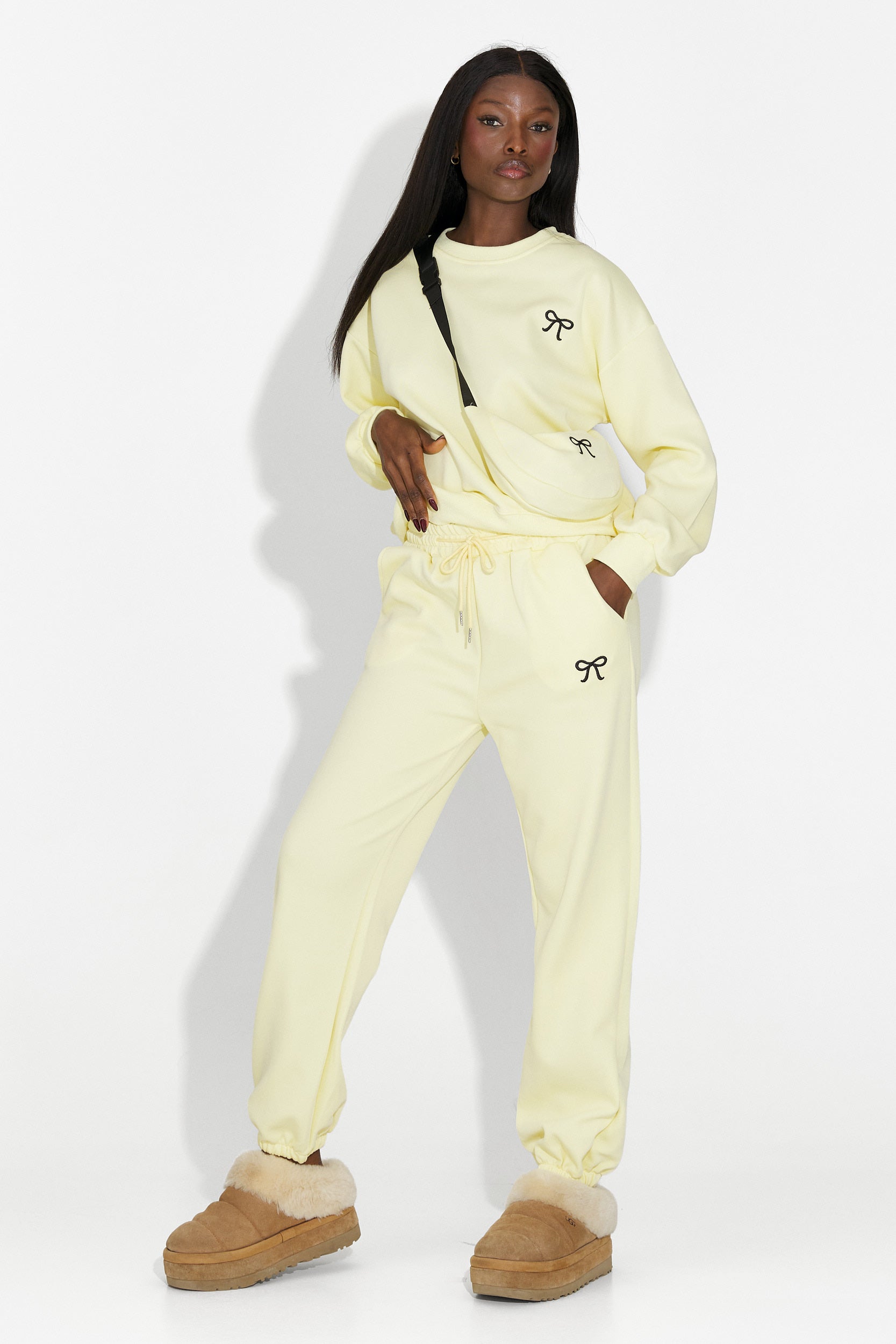 Żółty dres damski casual Serelis Bogas