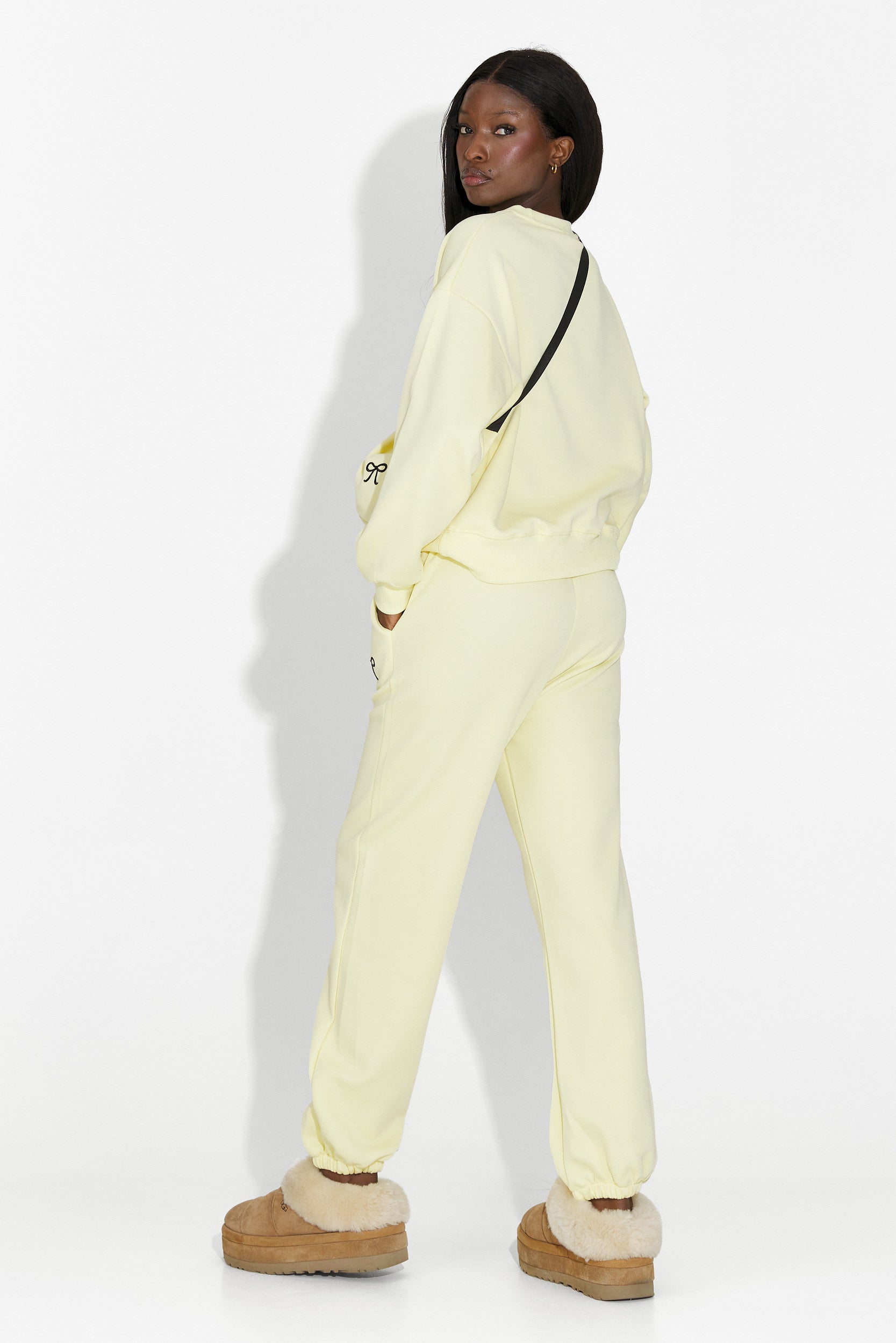 Żółty dres damski casual Serelis Bogas