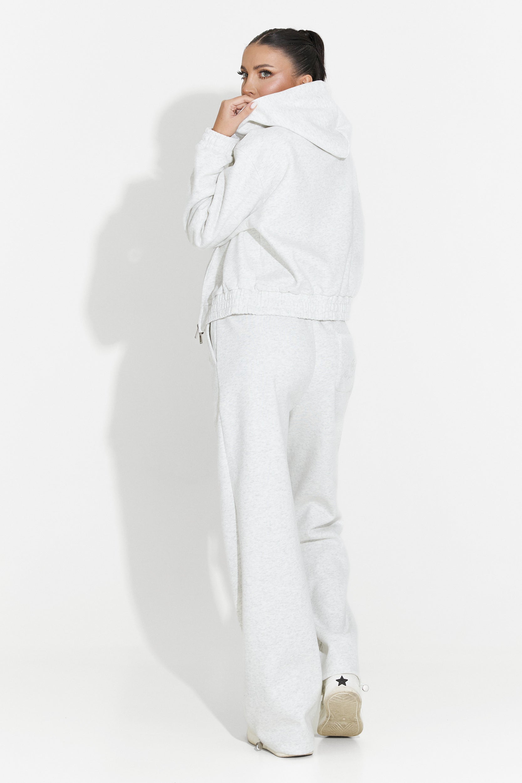 Γυναικείο casual γκρι σετ Arleta Bogas