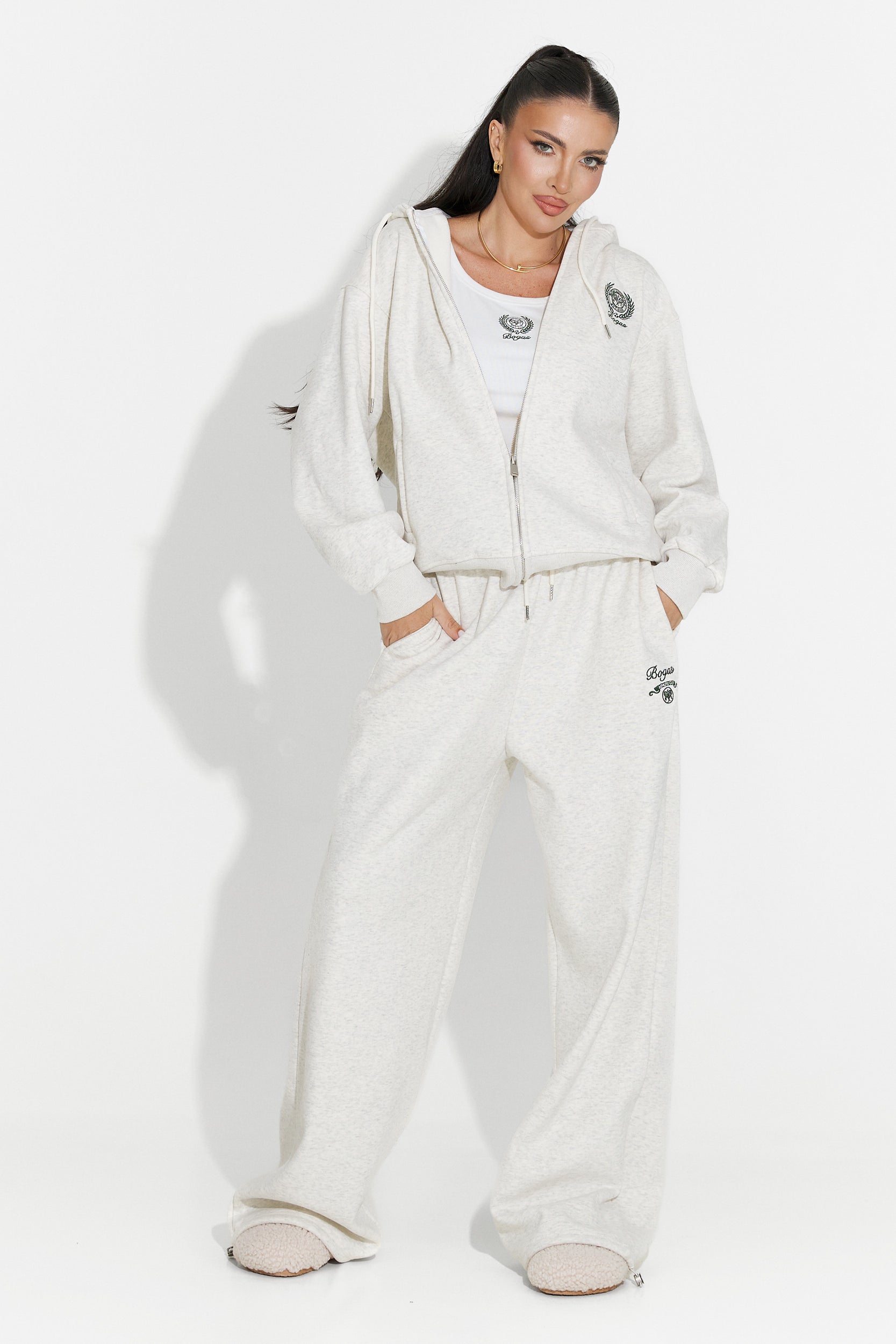 Kalira Bogas Lässiges Graues Damen Training