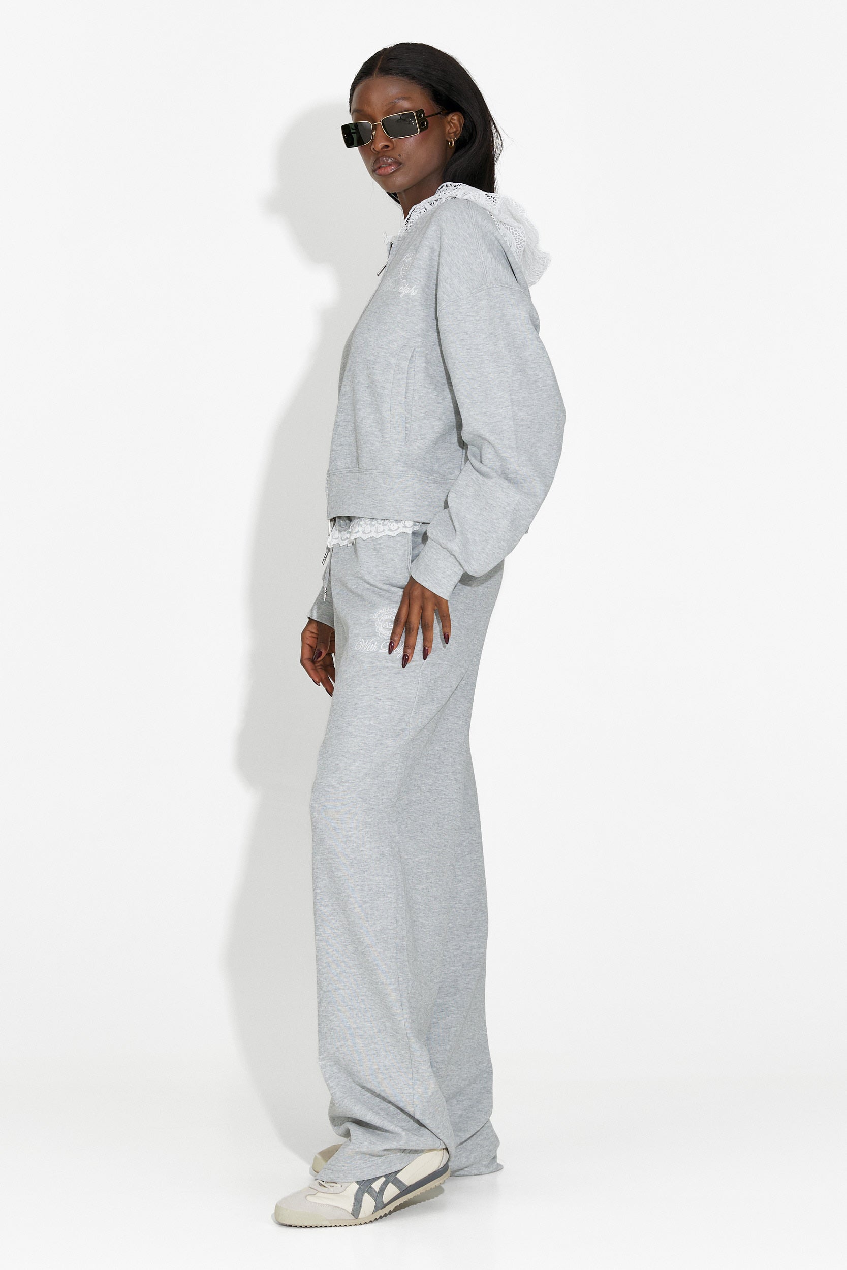 Γυναικείο casual γκρι σετ Kiva Bogas