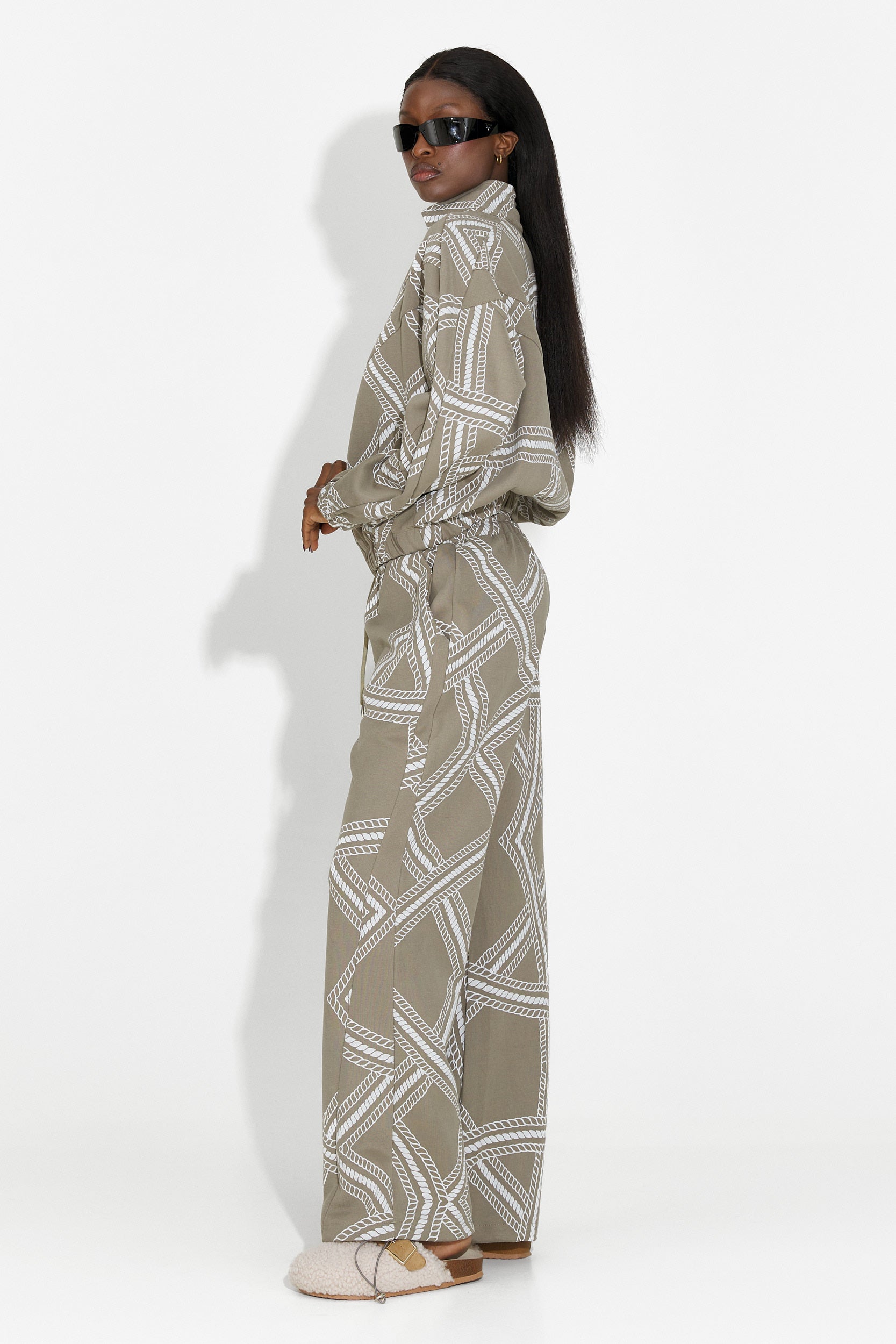 Damski dres casual khaki Kristela Bogas