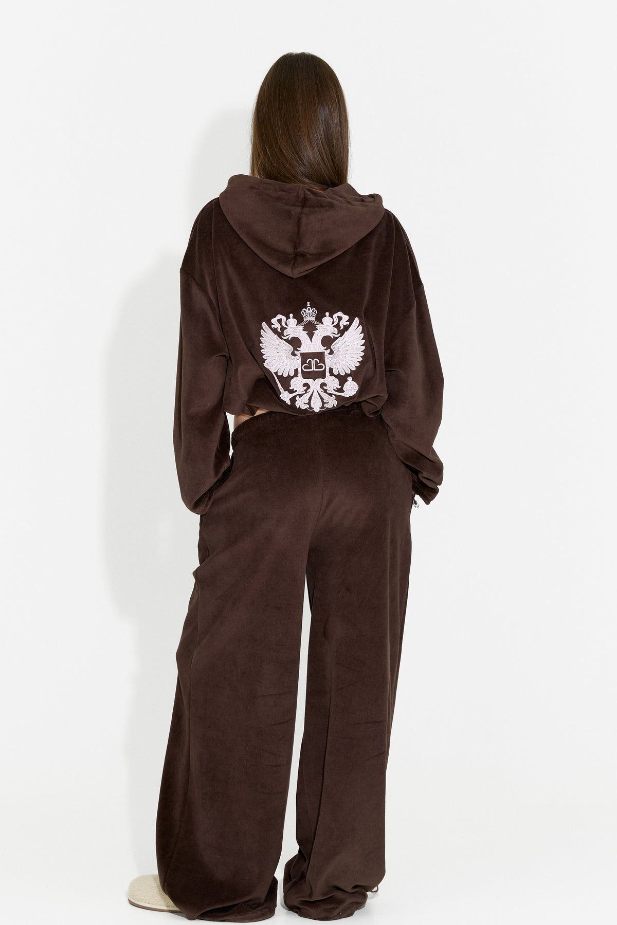 Women's casual brown tracksuit Scoleaesia Bogas