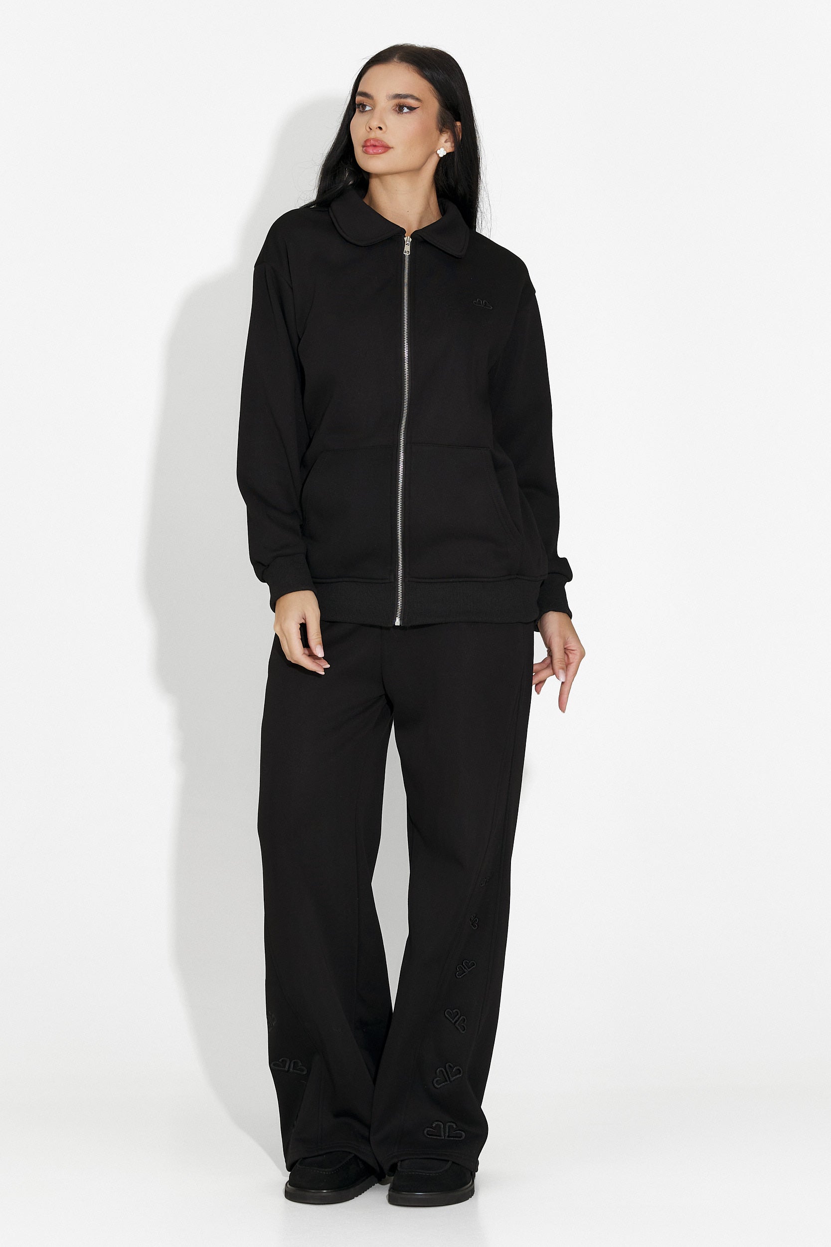 Dres damski casual czarny Brynora Bogas