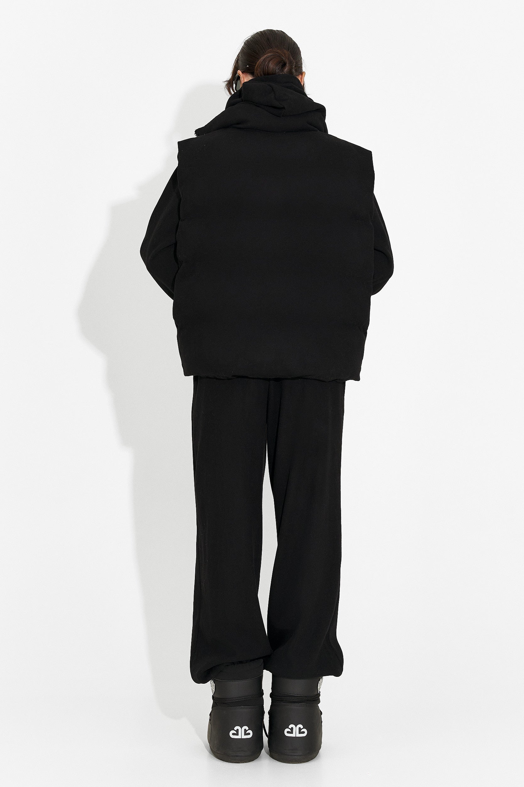 Γυναικείο casual μαύρο σετ Chester Bogas