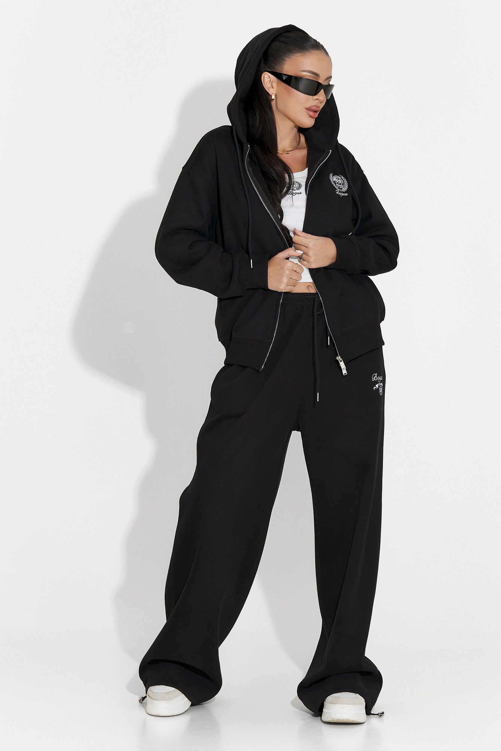 Kalira Bogas Casual Black Women's Training Suit