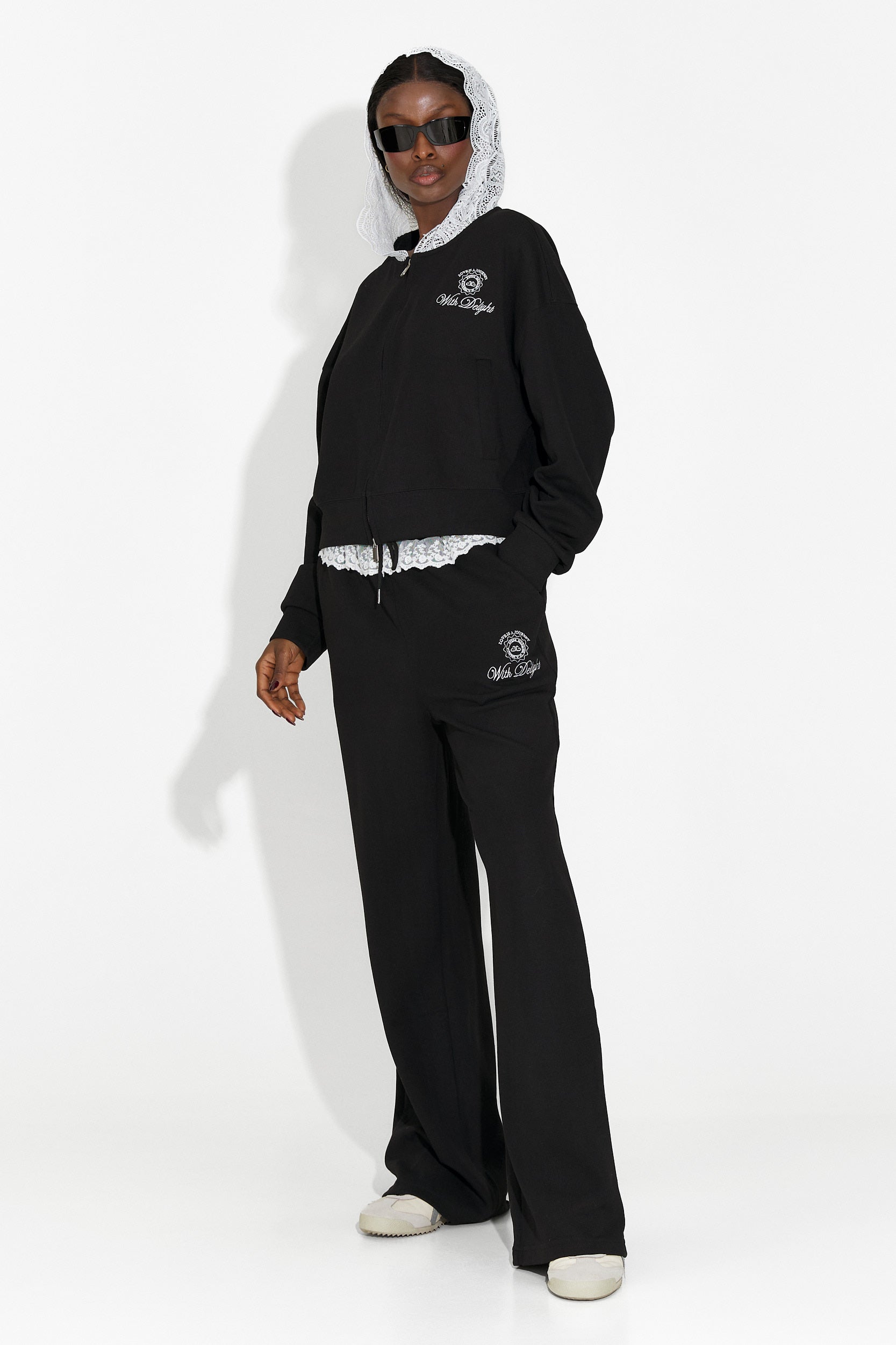 Svart casual damträningsdräkt Kiva Bogas