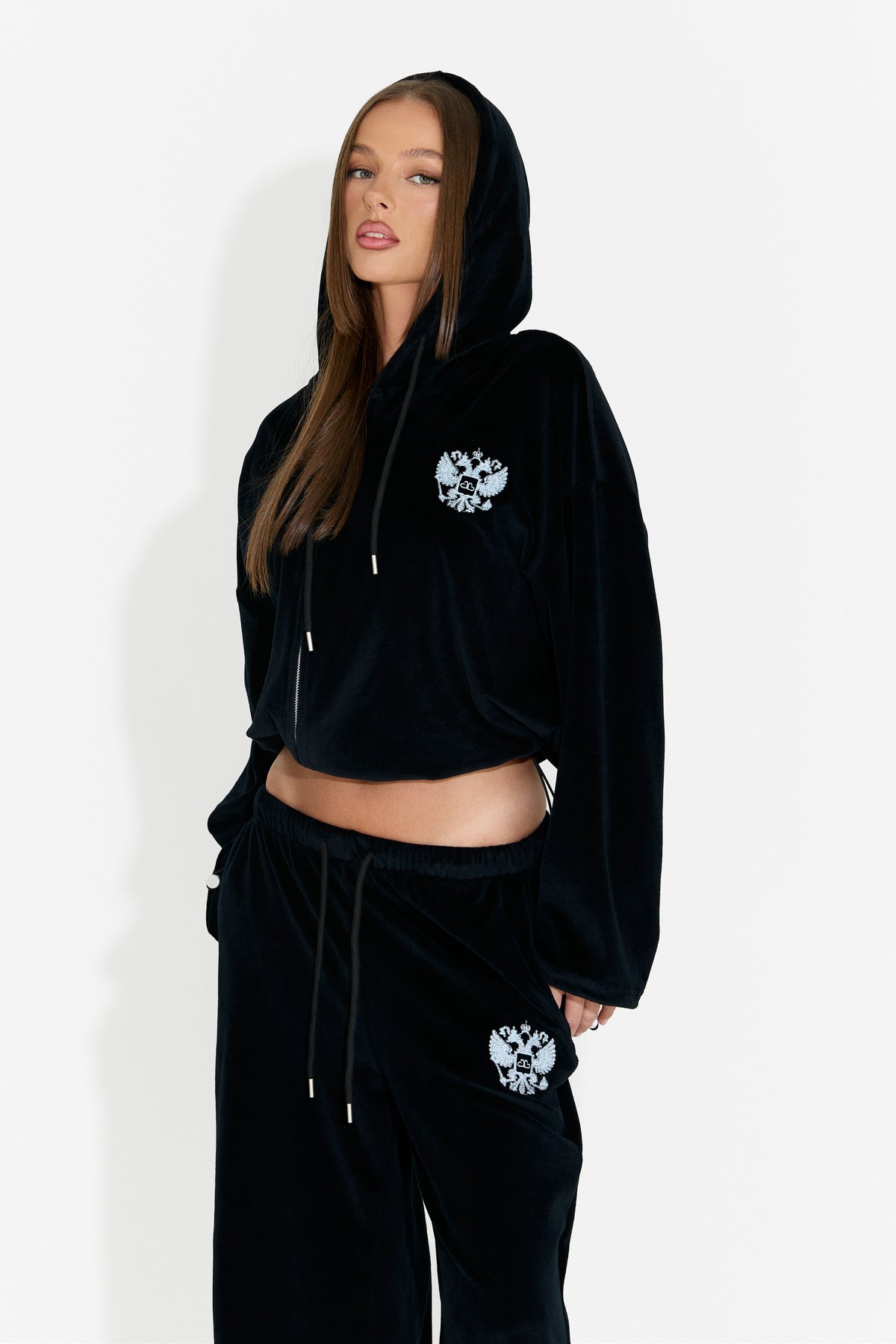 Damen-Casual-Trainingsanzug schwarz Scoleaesia Bogas