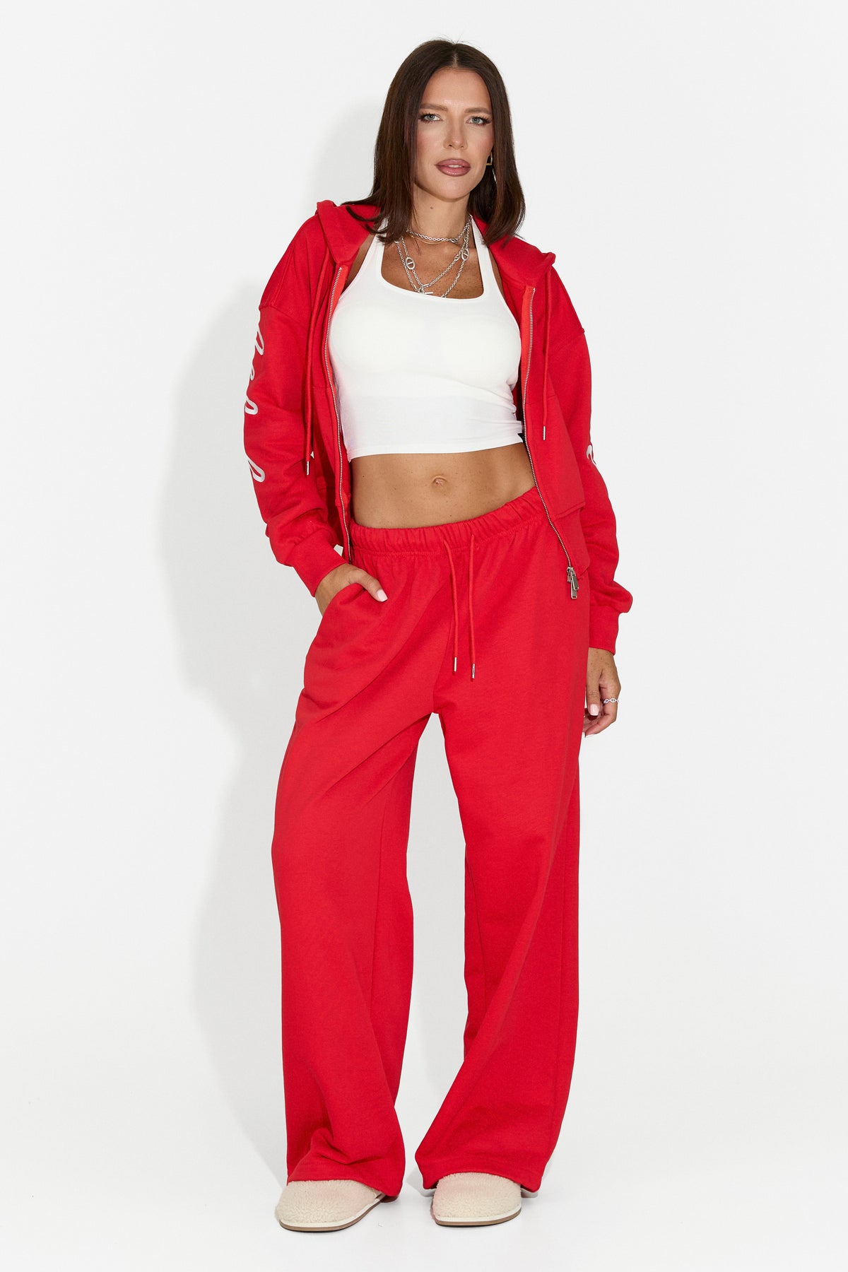Damen-Casual-Trainingsanzug rot Jaliraeria Bogas