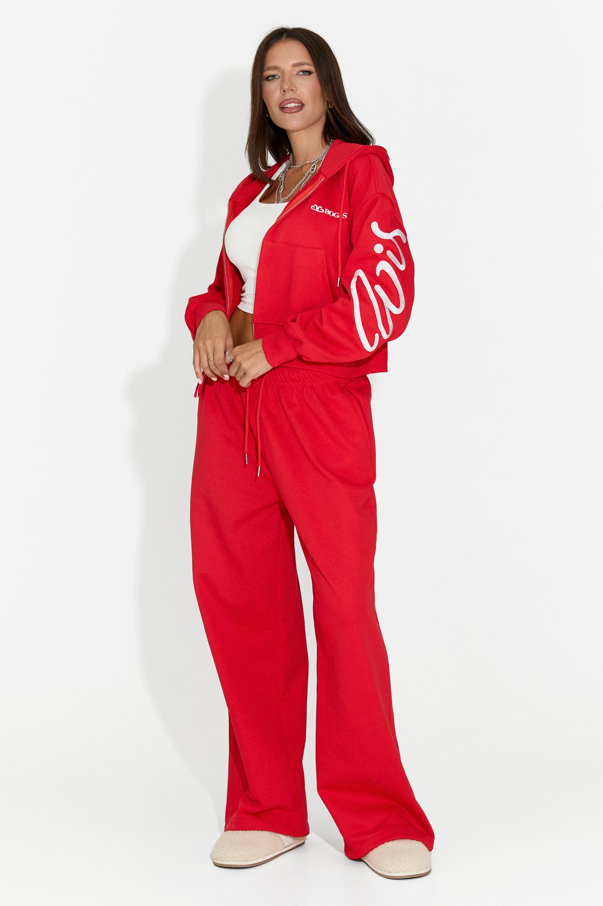 Damen-Casual-Trainingsanzug rot Jaliraeria Bogas